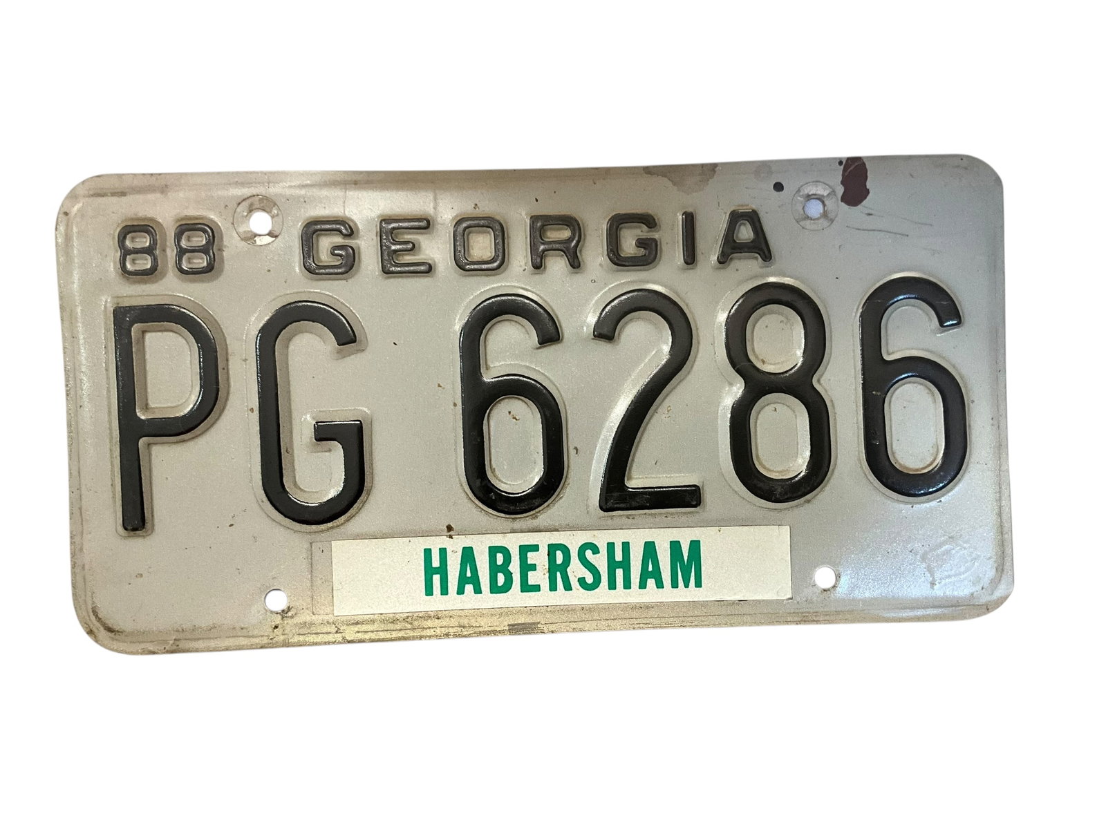 1989 Georgia Auto License Plate Tag: Used condition. See photos.