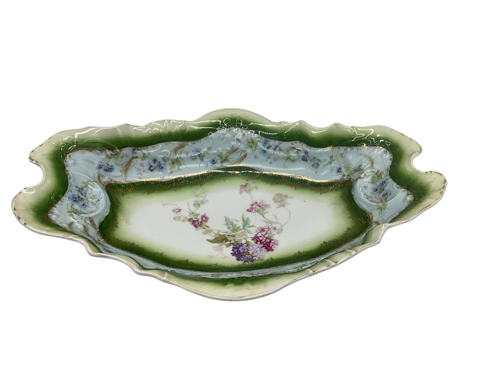CT Carl Tielsch Germany Porcelain Floral Centerpiece Serving Dish (1 of 4)