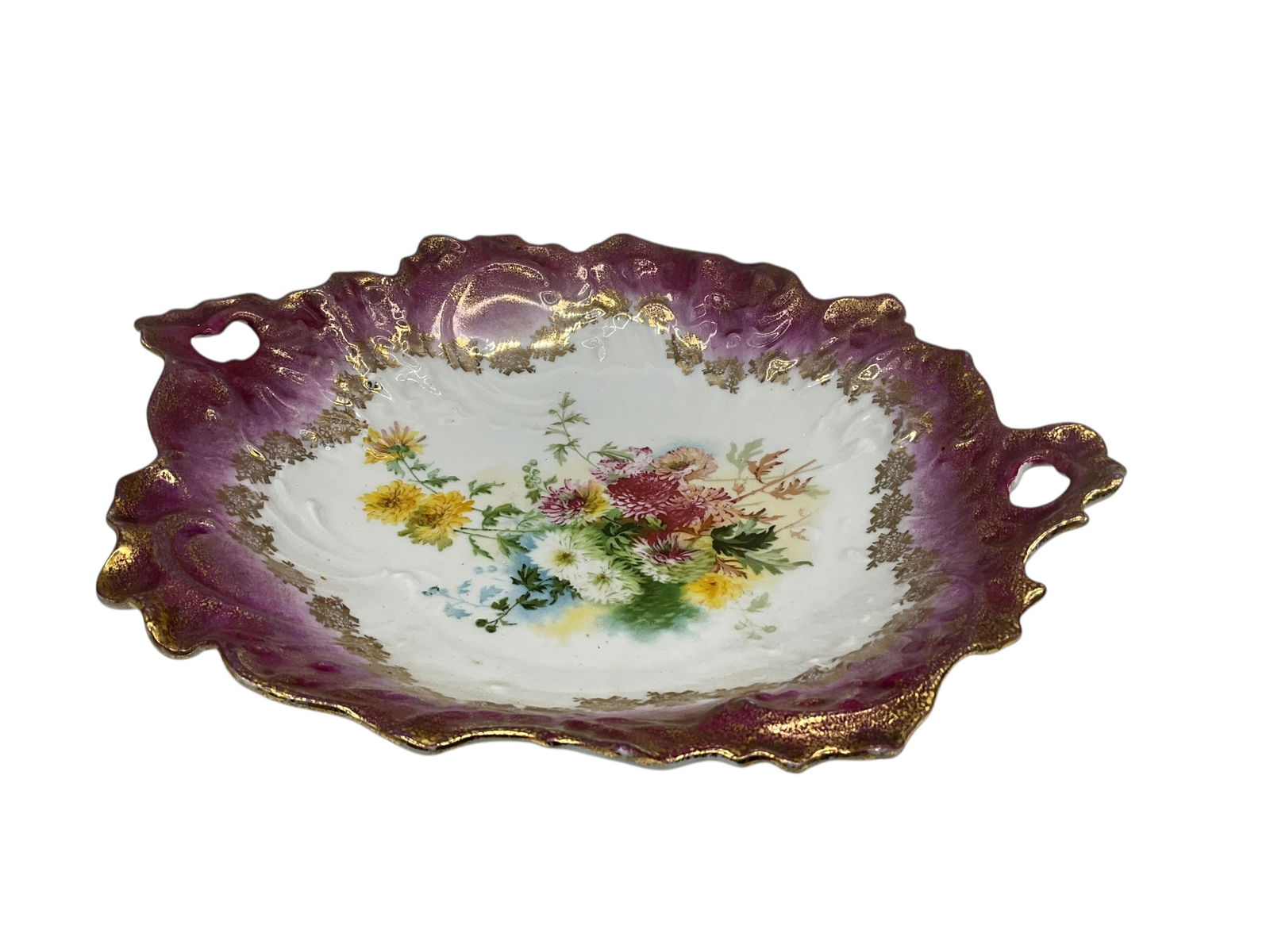 CT Carl Tielsch Germany Porcelain Floral Centerpiece Serving Dish (1 of 4)
