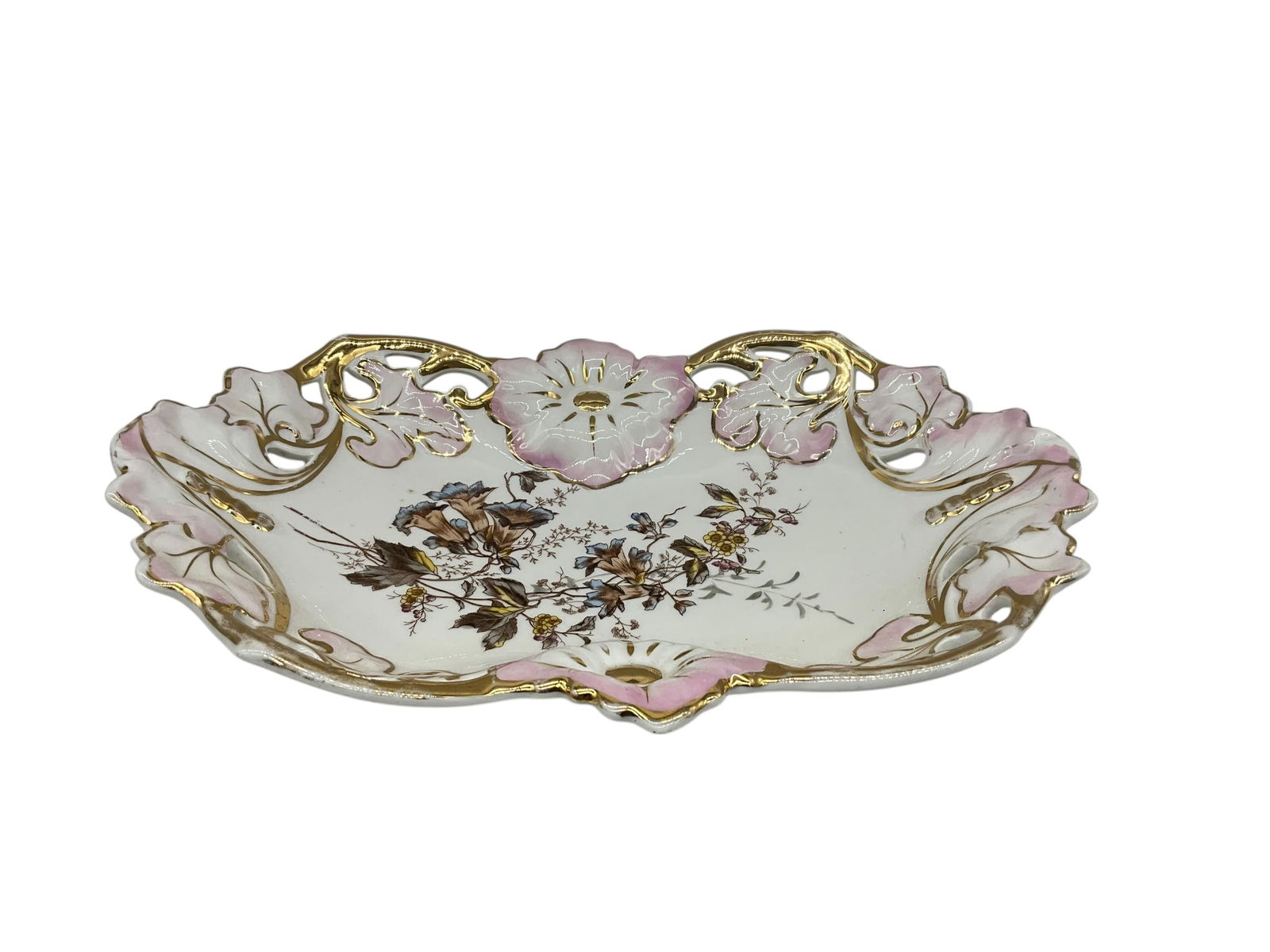 CT Carl Tielsch Germany Porcelain Floral Centerpiece Serving Dish (1 of 4)
