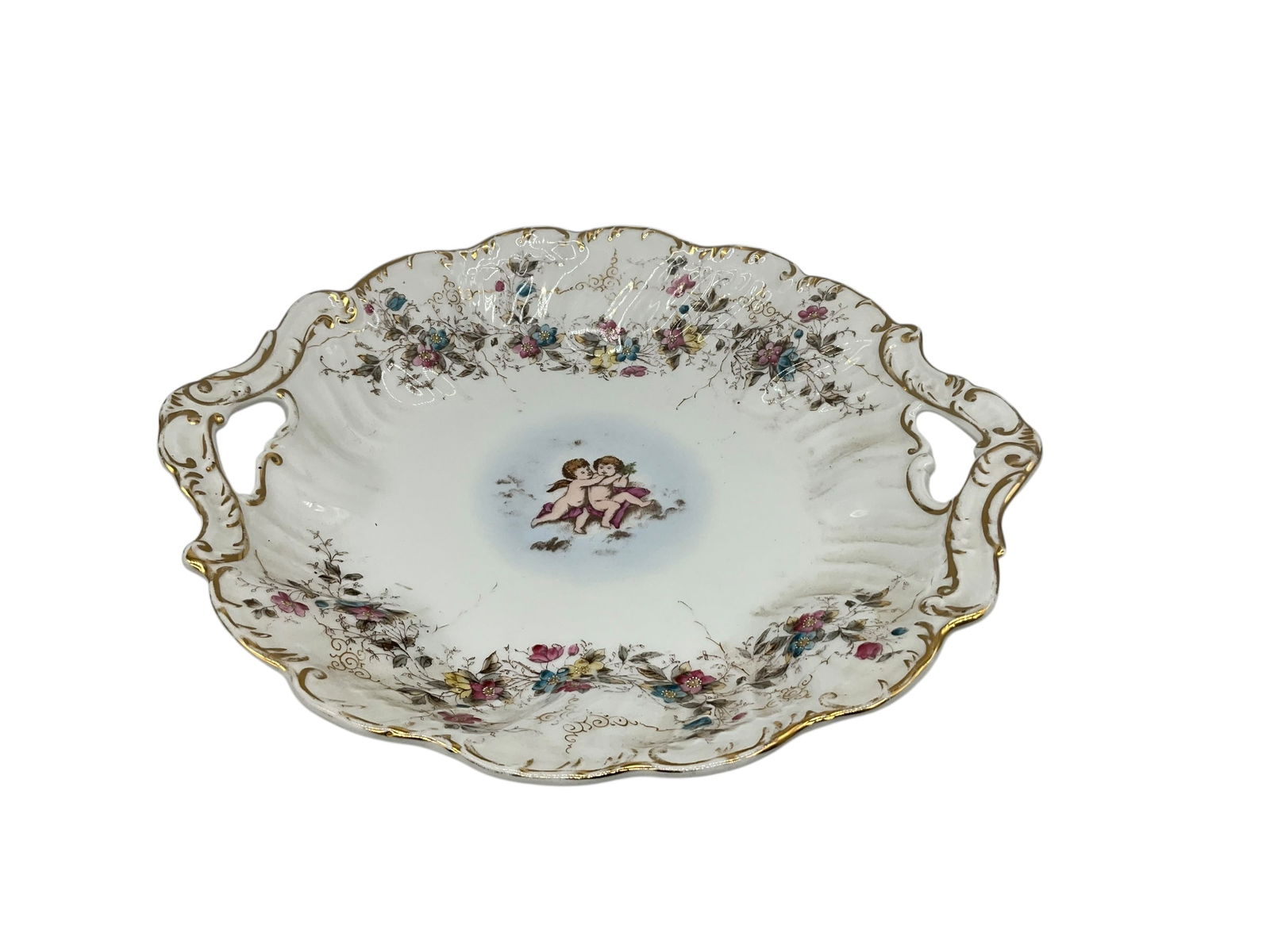 CT Carl Tielsch Germany Porcelain Floral Centerpiece Serving Dish (1 of 4)