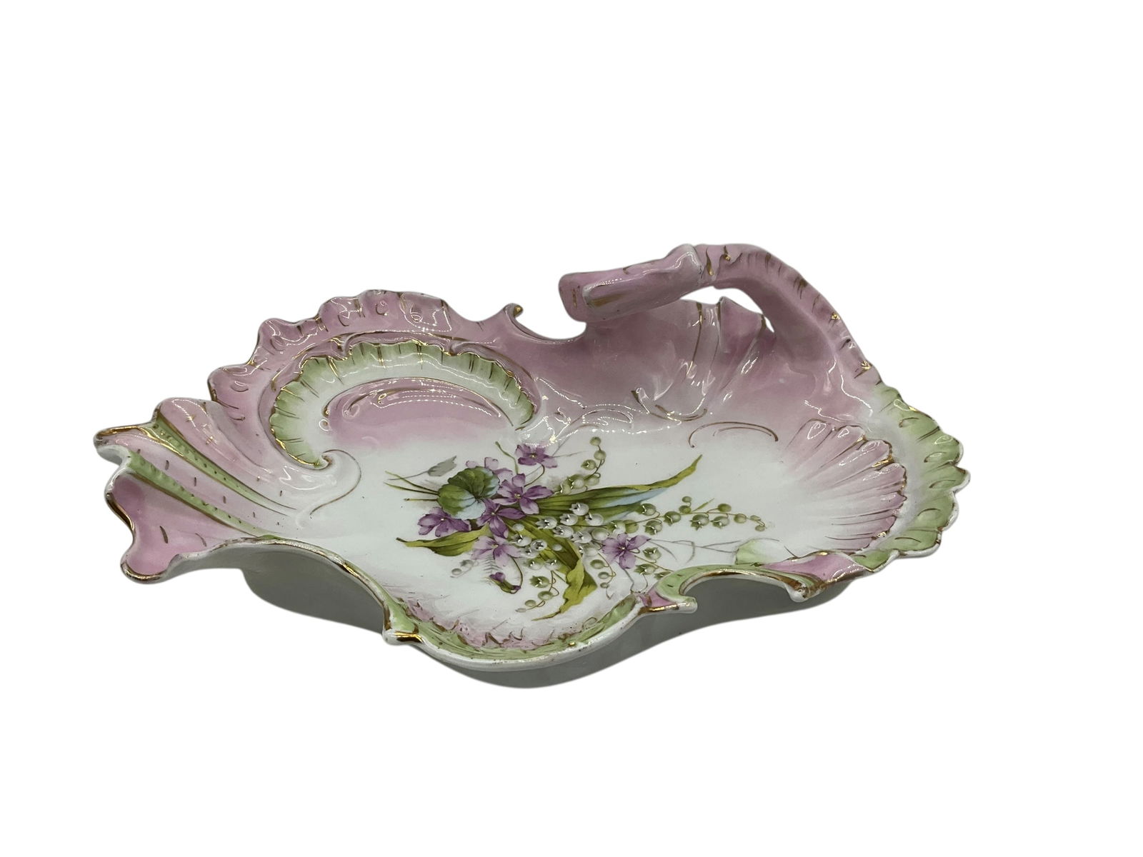 CT Carl Tielsch Germany Porcelain Floral Centerpiece Serving Dish (1 of 4)