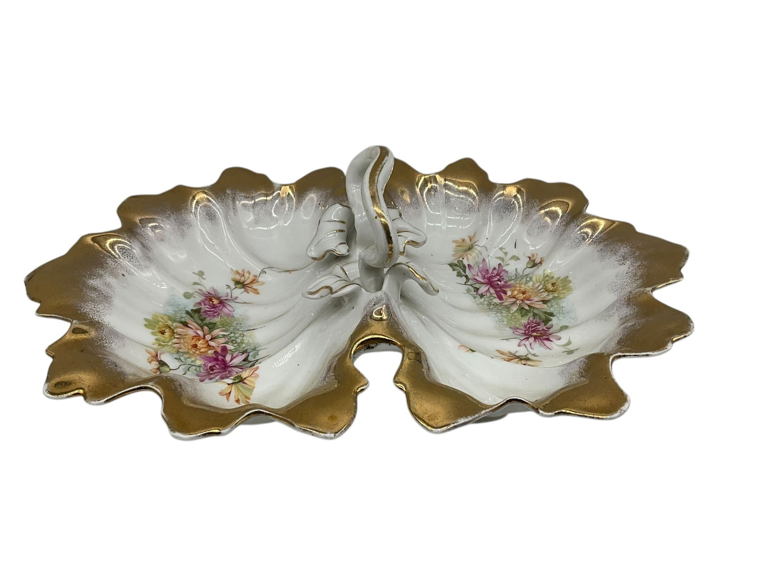 CT Carl Tielsch Germany Porcelain Floral Centerpiece Serving Dish: Good condition. See photos. 14.5 x 10.25 inches. 2 inches tall.