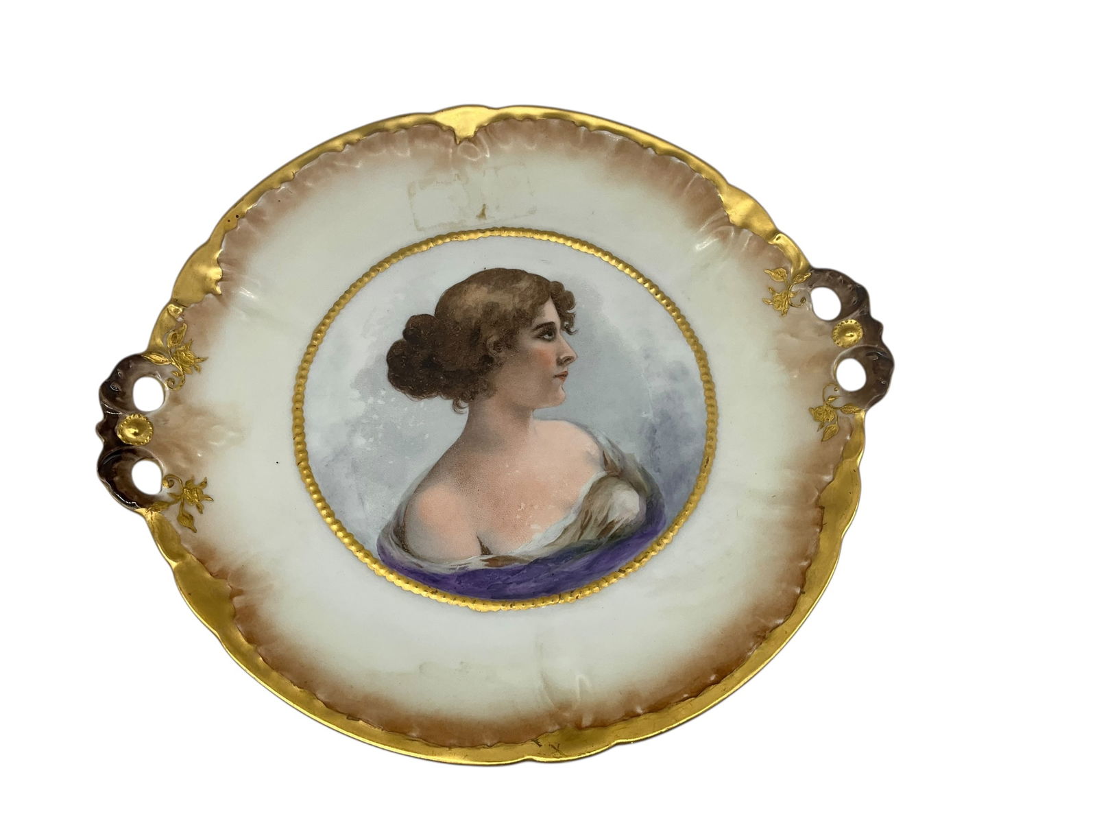 CT Carl Tielsch Germany Porcelain Centerpiece Serving Plate (1 of 2)