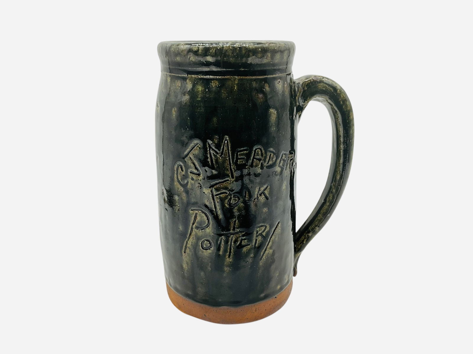 Large CJ Meaders Folk Pottery Mug (1 of 2)