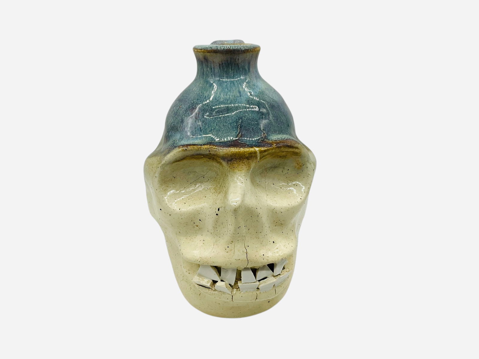 WA Flowers Skull Face Jug (1 of 5)