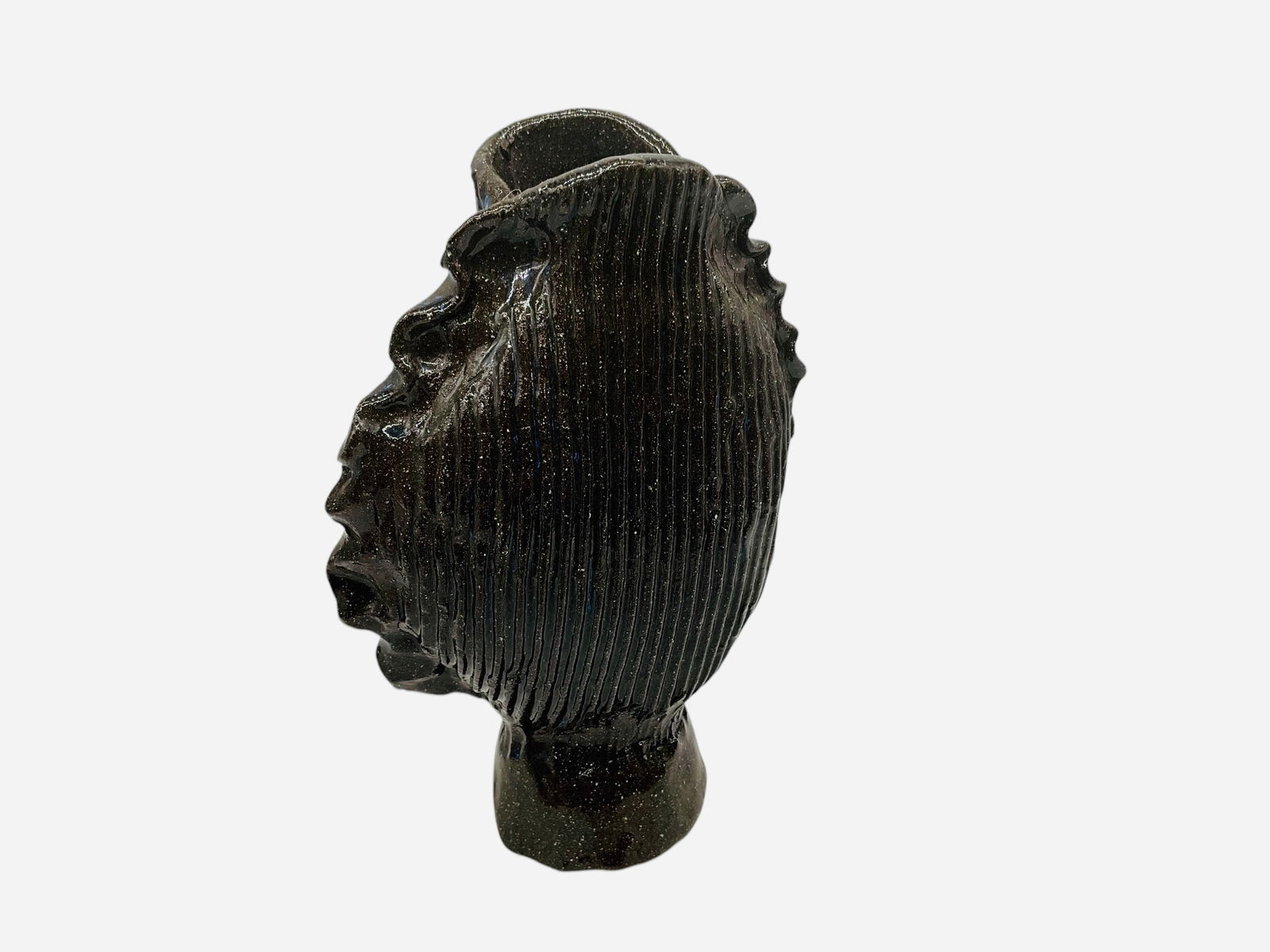 Folk Pottery Shell Vase - Maker Unknown (1 of 3)