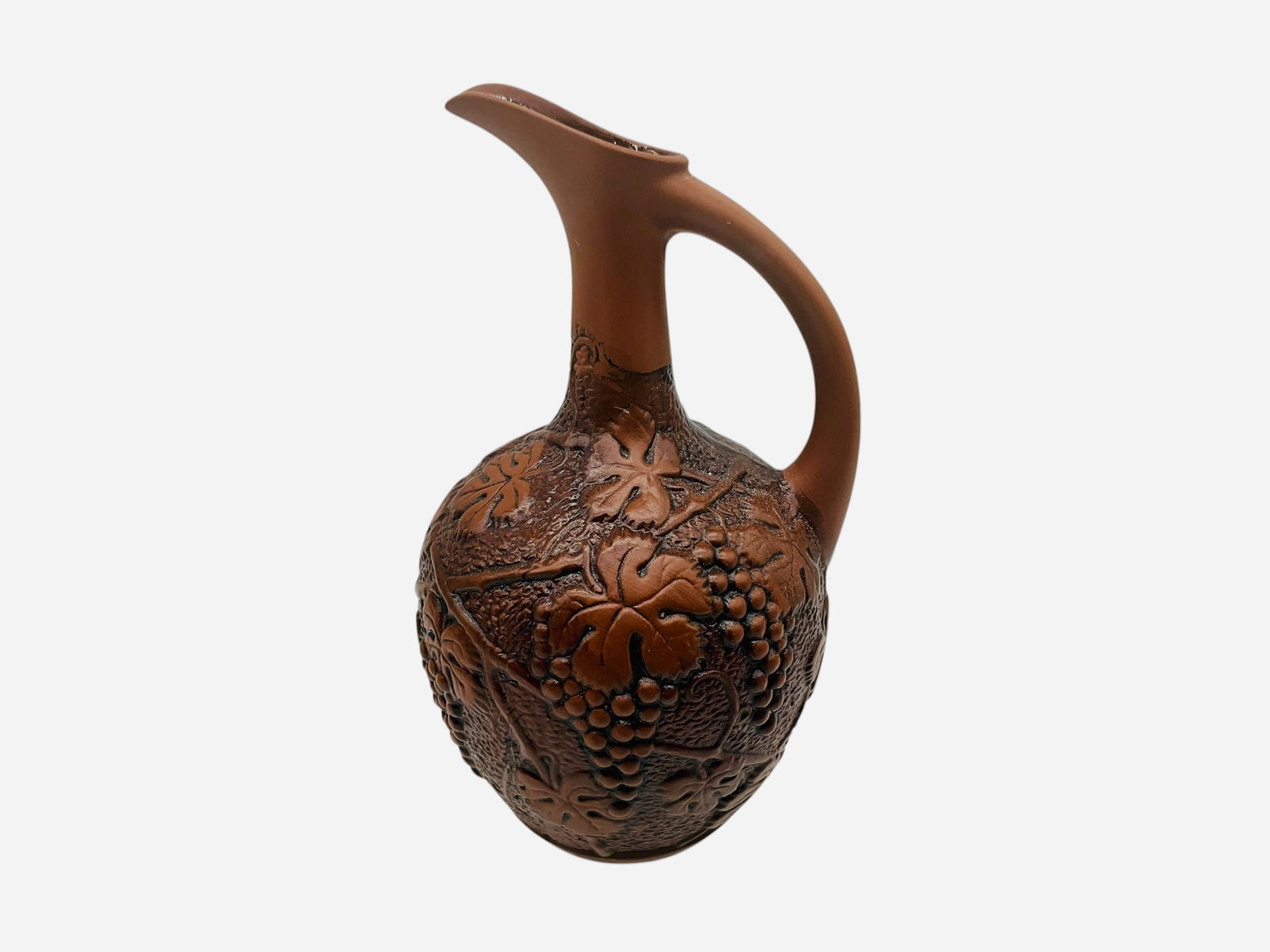 French Pottery Wine Ewer Pitcher (1 of 3)