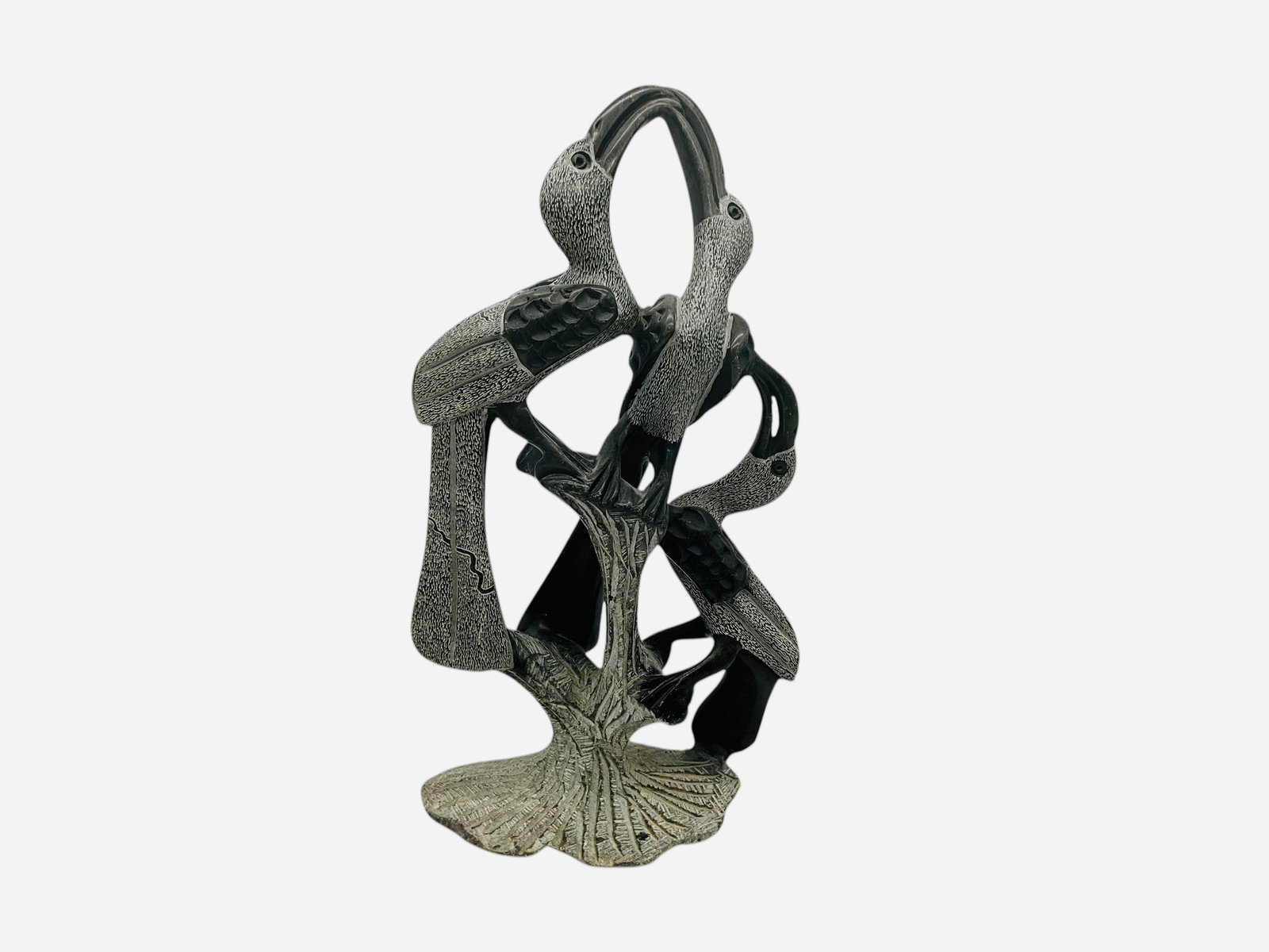 Hand Carved African Shona Serpentine Stone Sculpture (1 of 4)