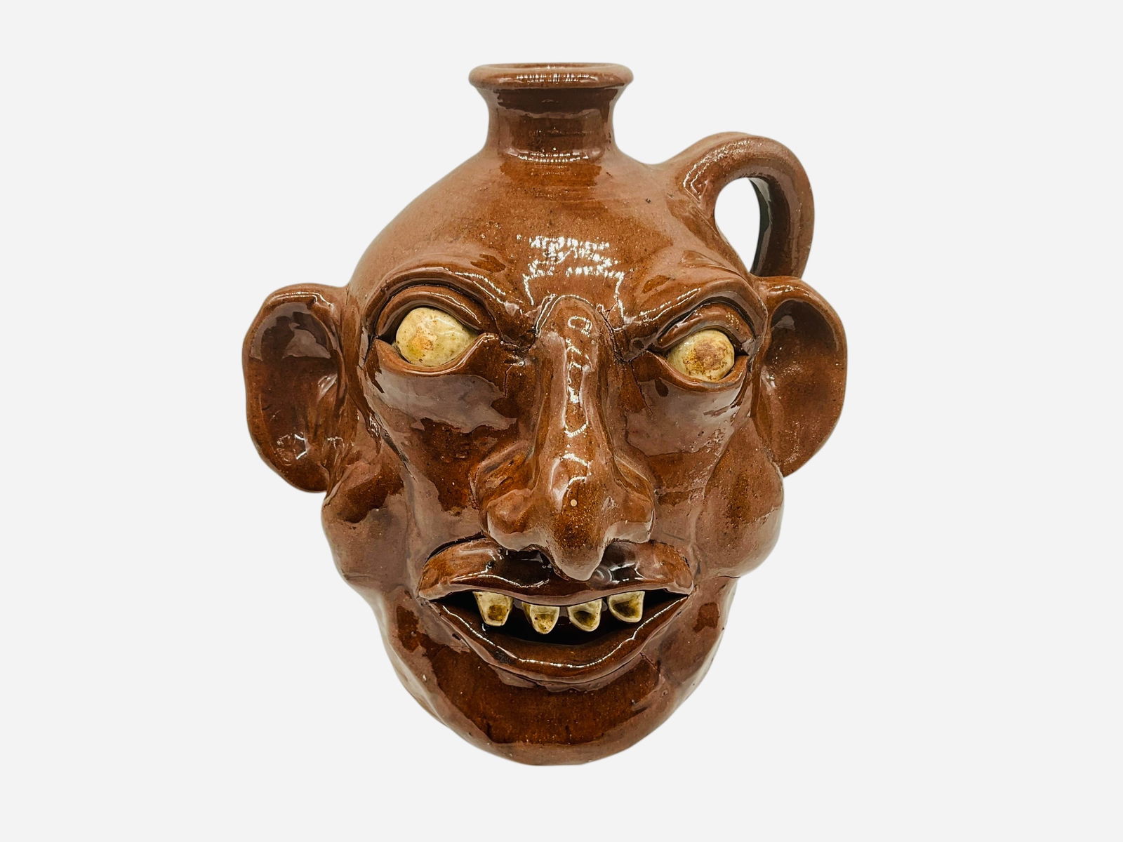 Unsigned Face Jug - Maker Unknown (1 of 3)