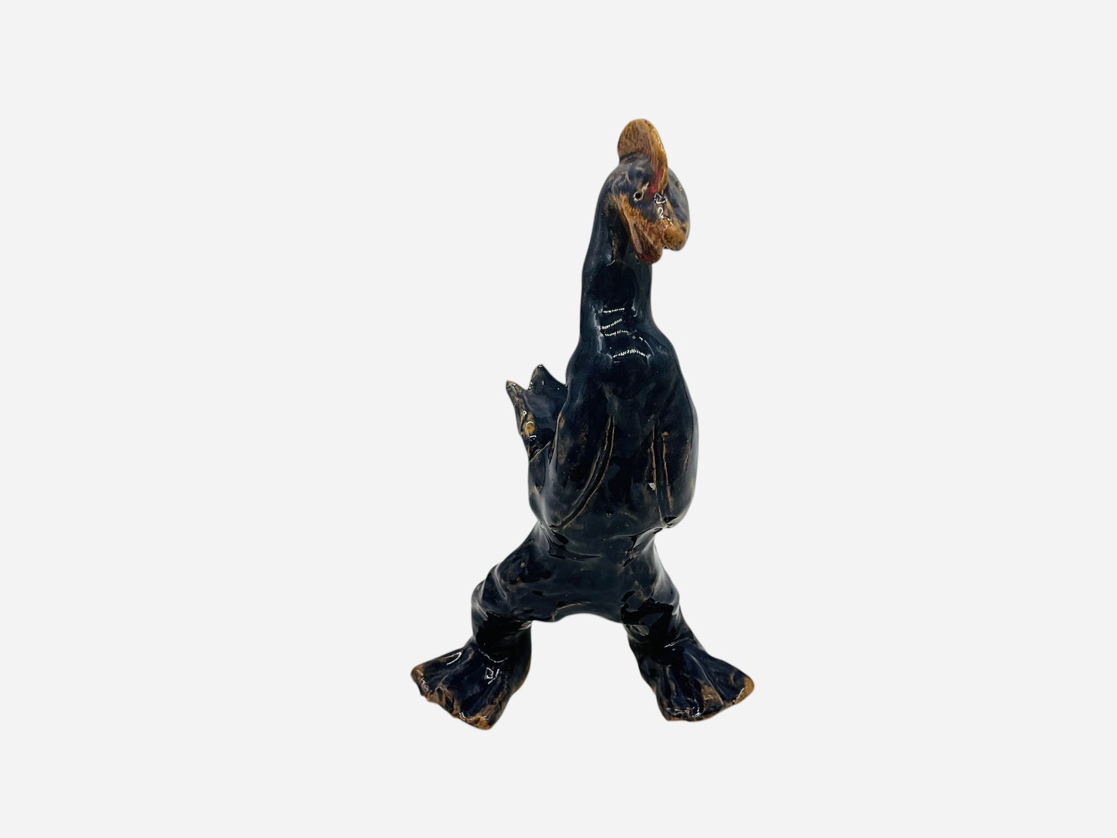 Mary Ferguson #1 Rooster Figural: Mint condition.Signed and numbered #1 on body. Measures 7.5"H x 4.5"L x 2.5"W.