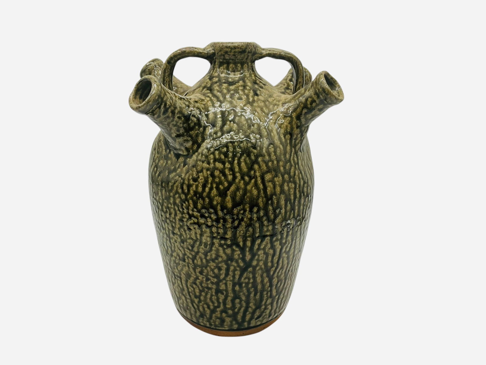 Cleater & Billie Meaders Wedding Jug: Mint condition. Signed and dated on body. Measures 11.5" H x 8" L x 6.5" W.