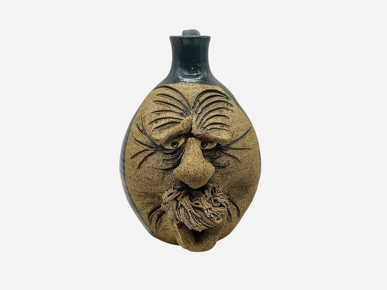 Brad Walker Folk Face Jug (1 of 3)