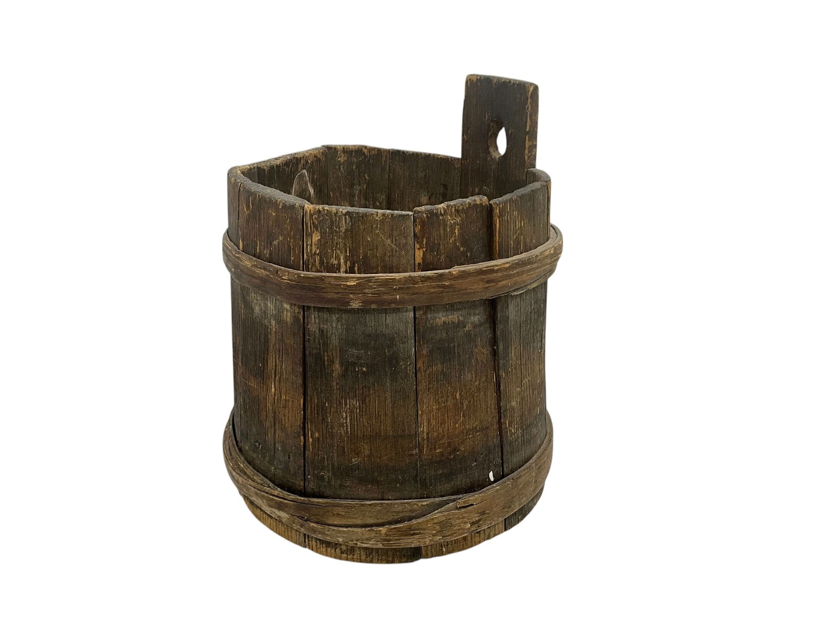 Primitive 1800’s Piggin Bucket From Maine Estate (1 of 6)