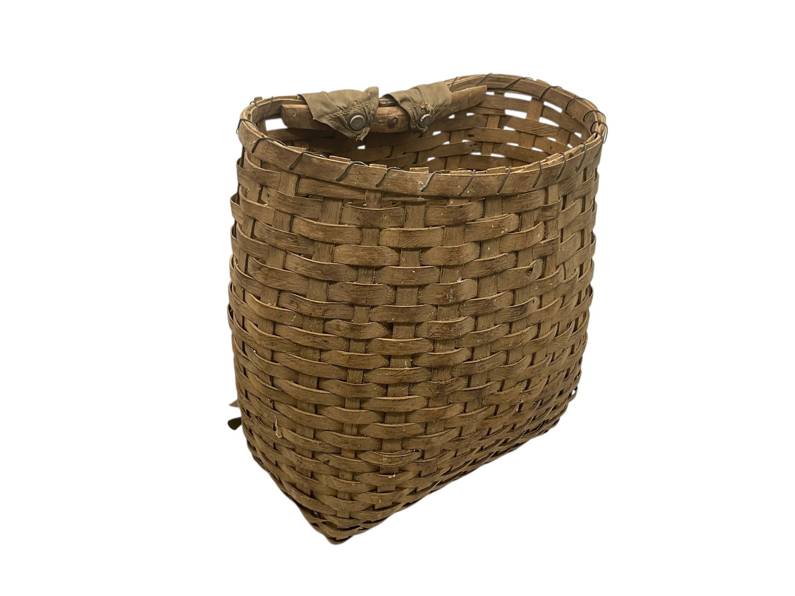 Vintage North Georgia Split Oak Gathering Basket With Straps (1 of 7)