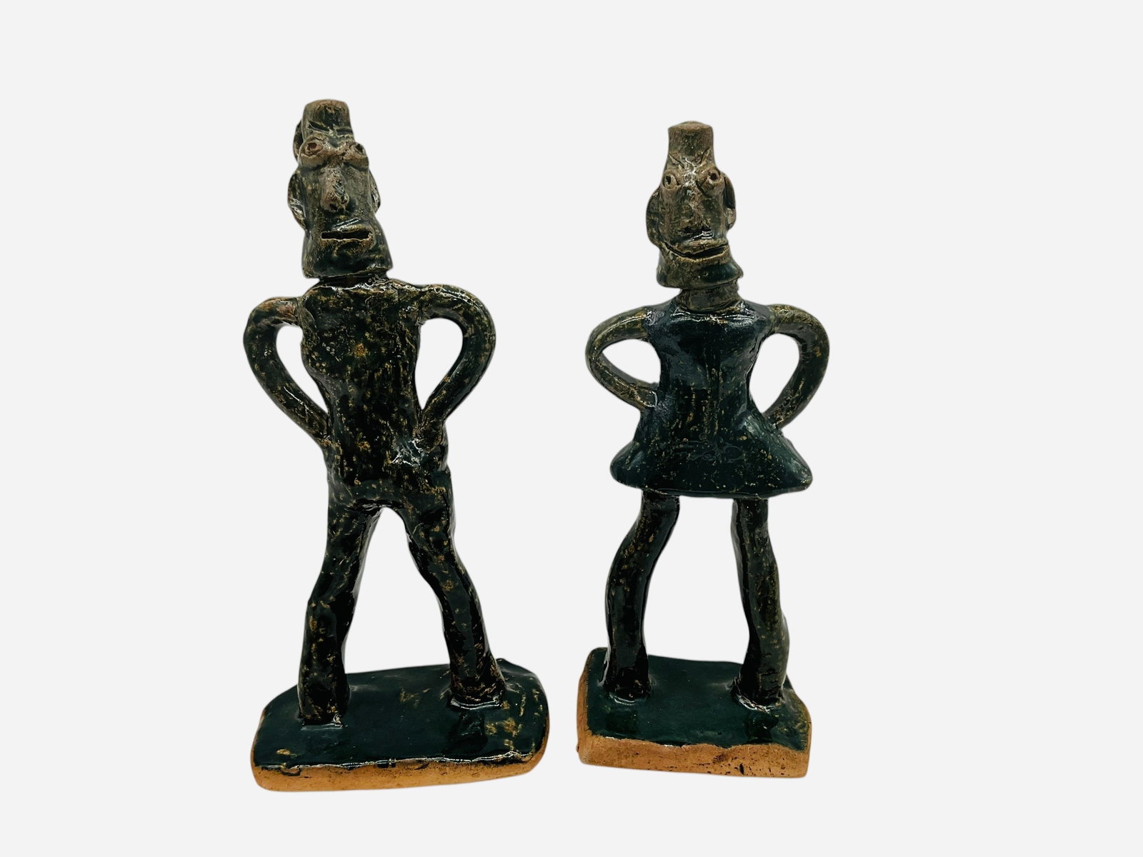 Mary Ferguson Pair #1 & #4 Jughead Figurals: Mint condition. Both signed and numbered. Largest stands 6.25 inches. Other stands 6 inches.