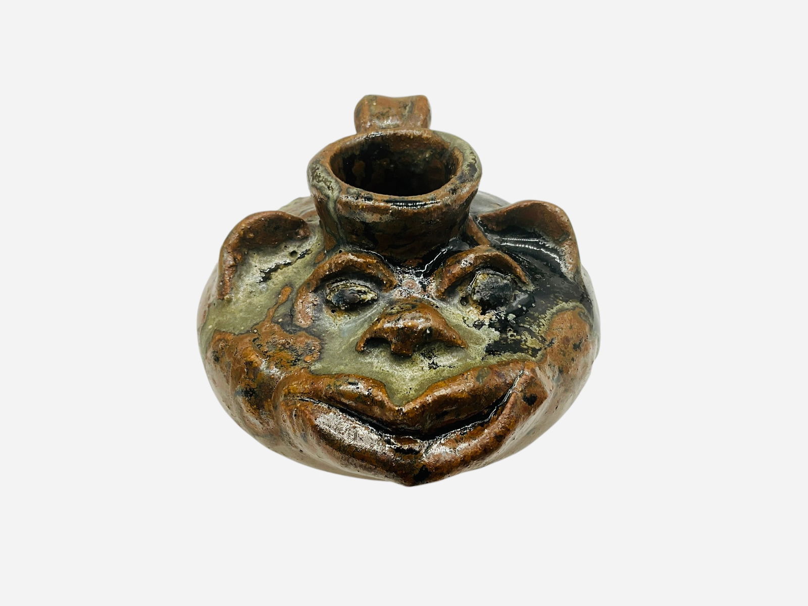 Marie Rogers Small Buggy Face Jug (1 of 2)