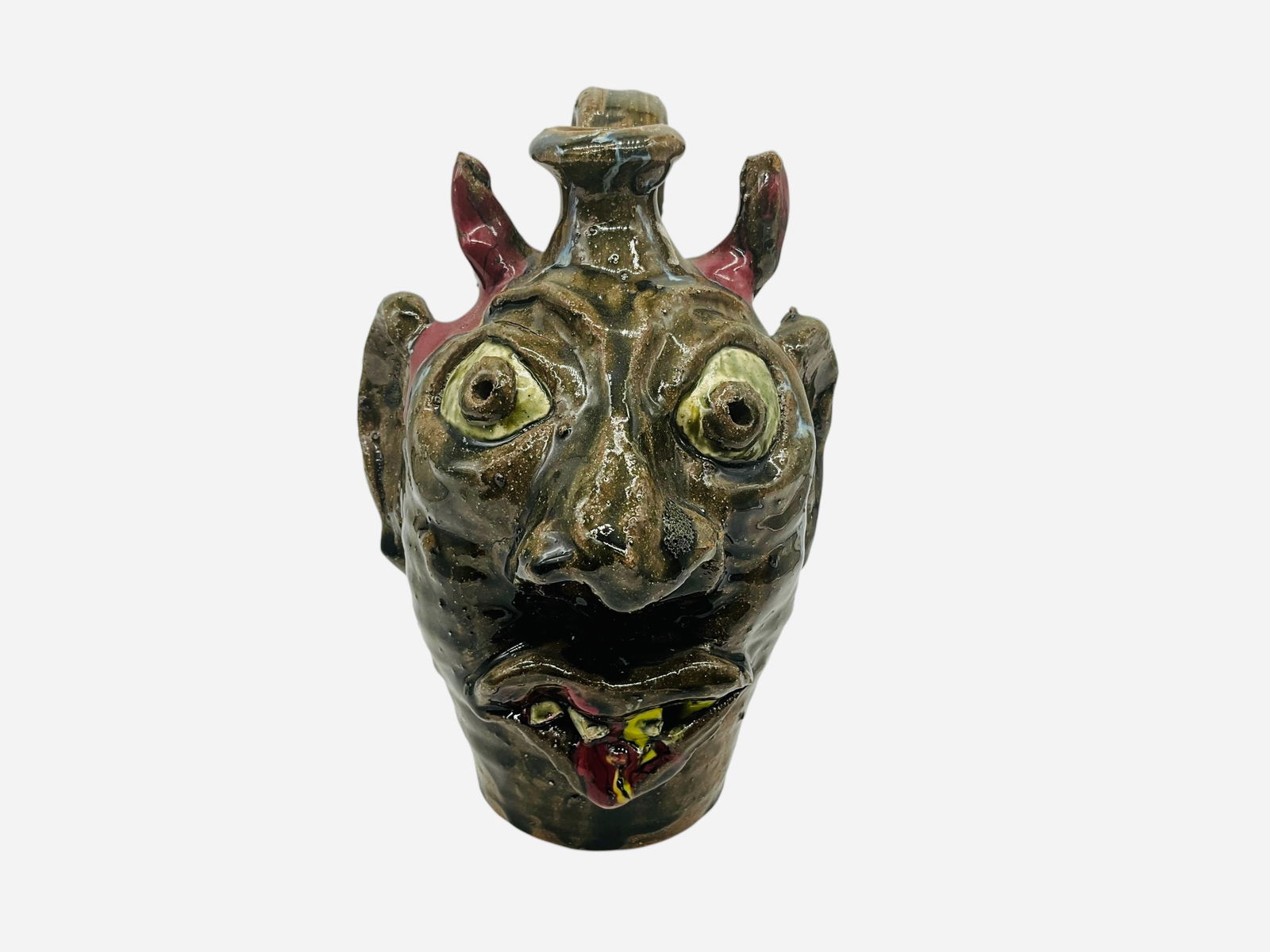 WA Flowers Devil Face Jug (1 of 3)