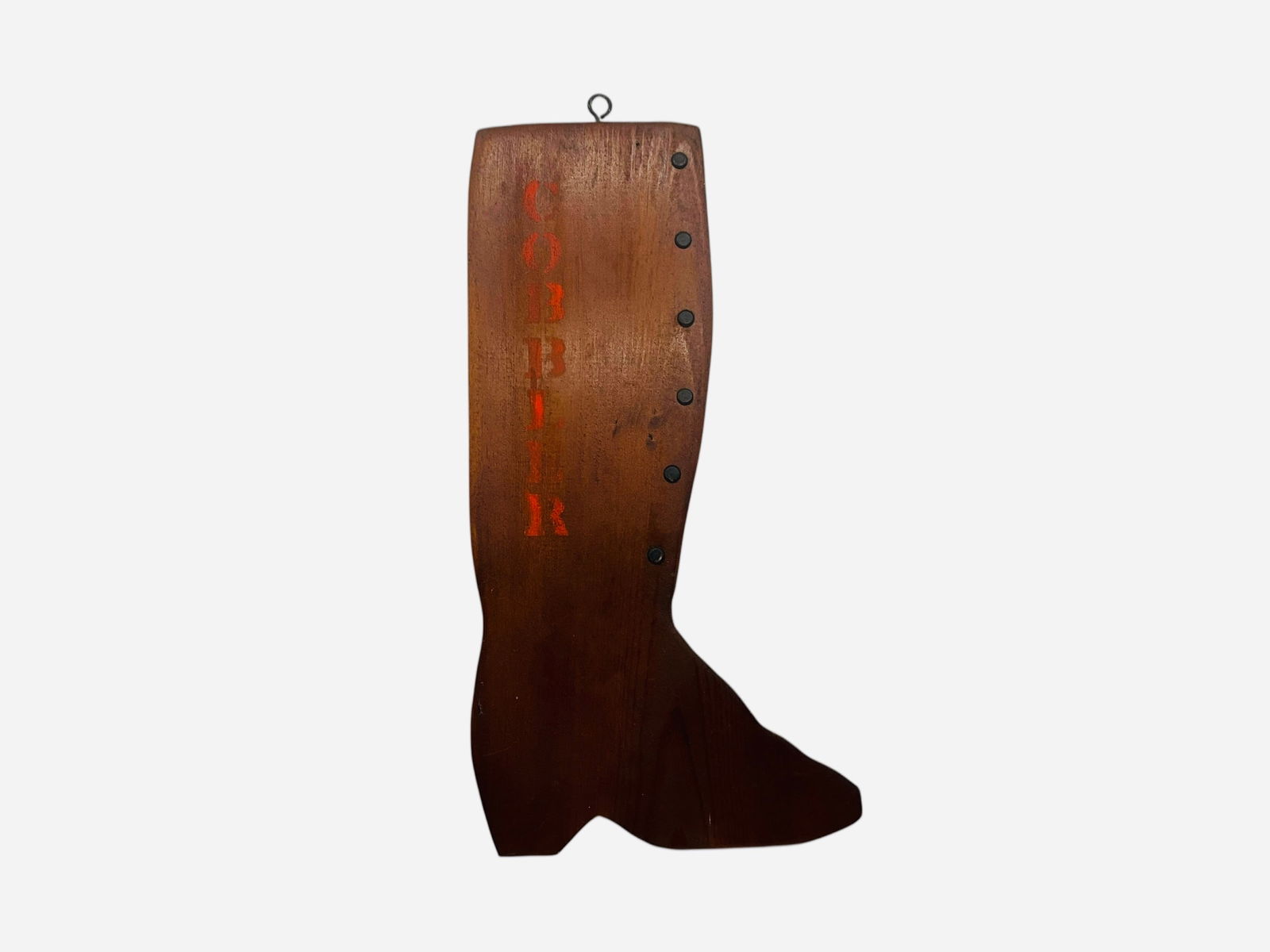 Wooden Cobbler Hanging Boot Cut Out Trade Sign (1 of 3)