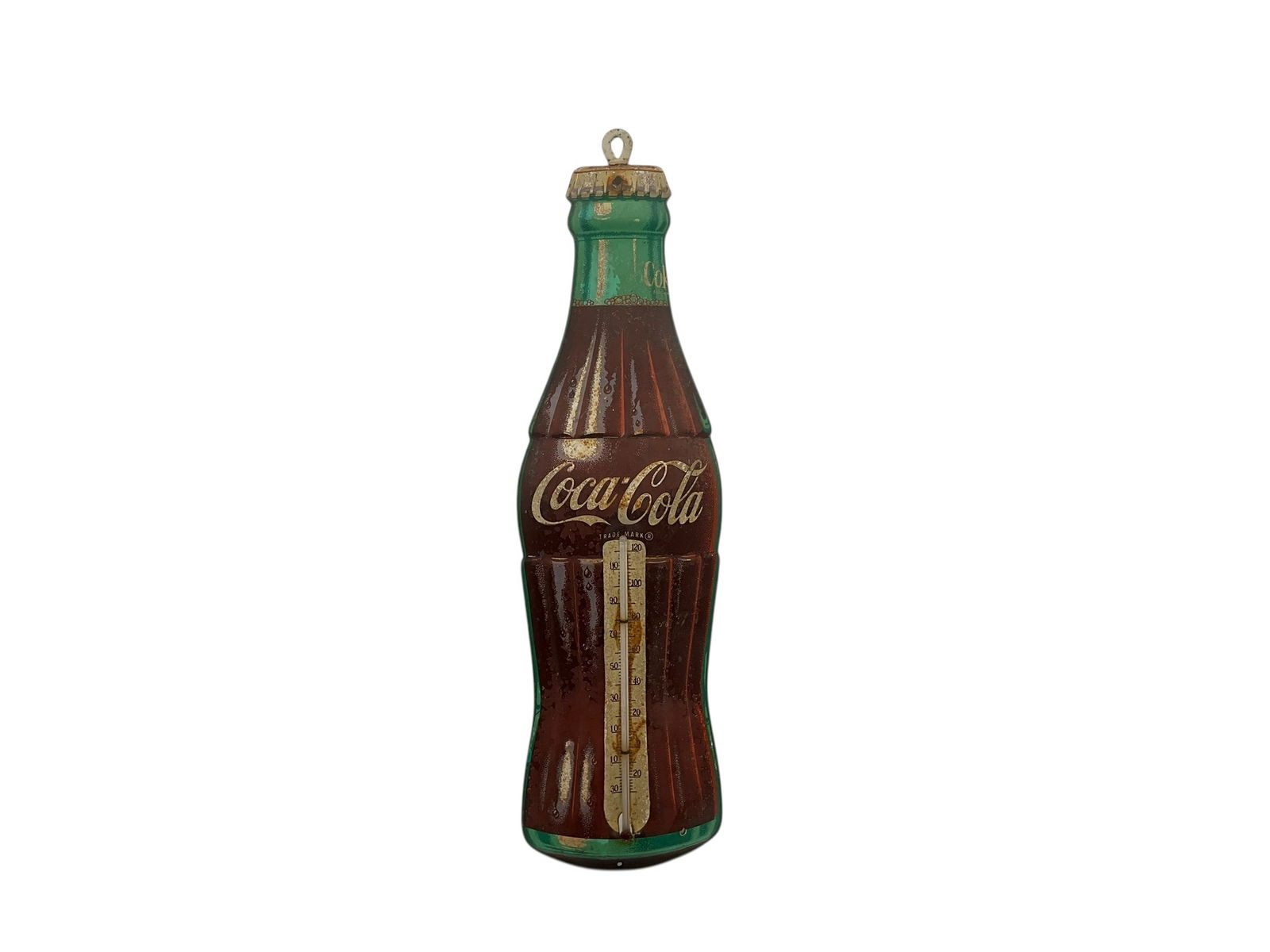Vintage Tin Metal Coca Cola Thermometer - Robertson (1 of 4)