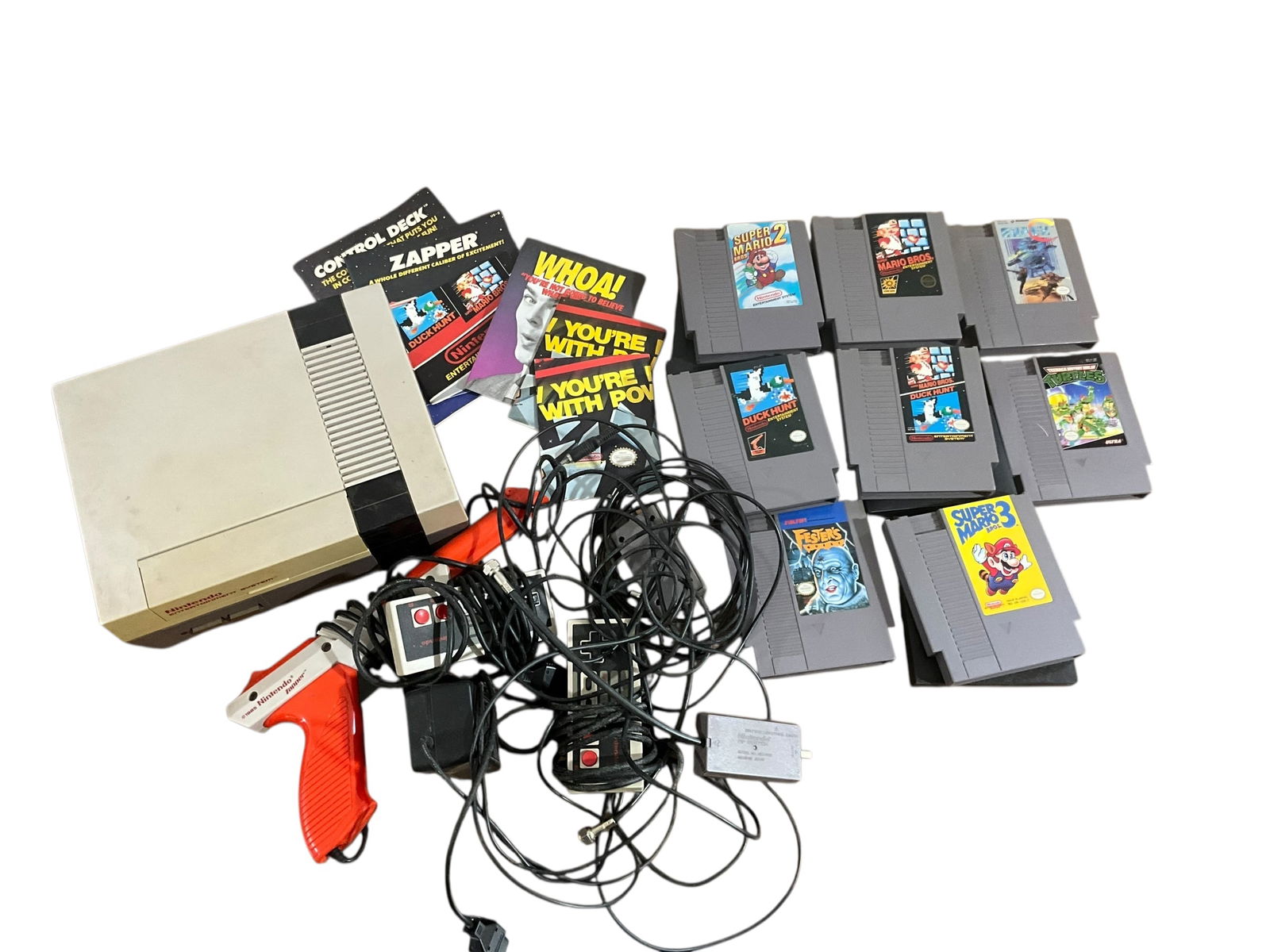 Nintendo NES System, Games, Manuals & More! (1 of 5)
