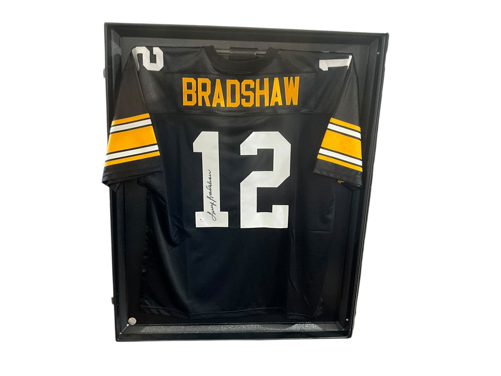 Autographed Terry Bradshaw Jersey in Showcase (1 of 6)