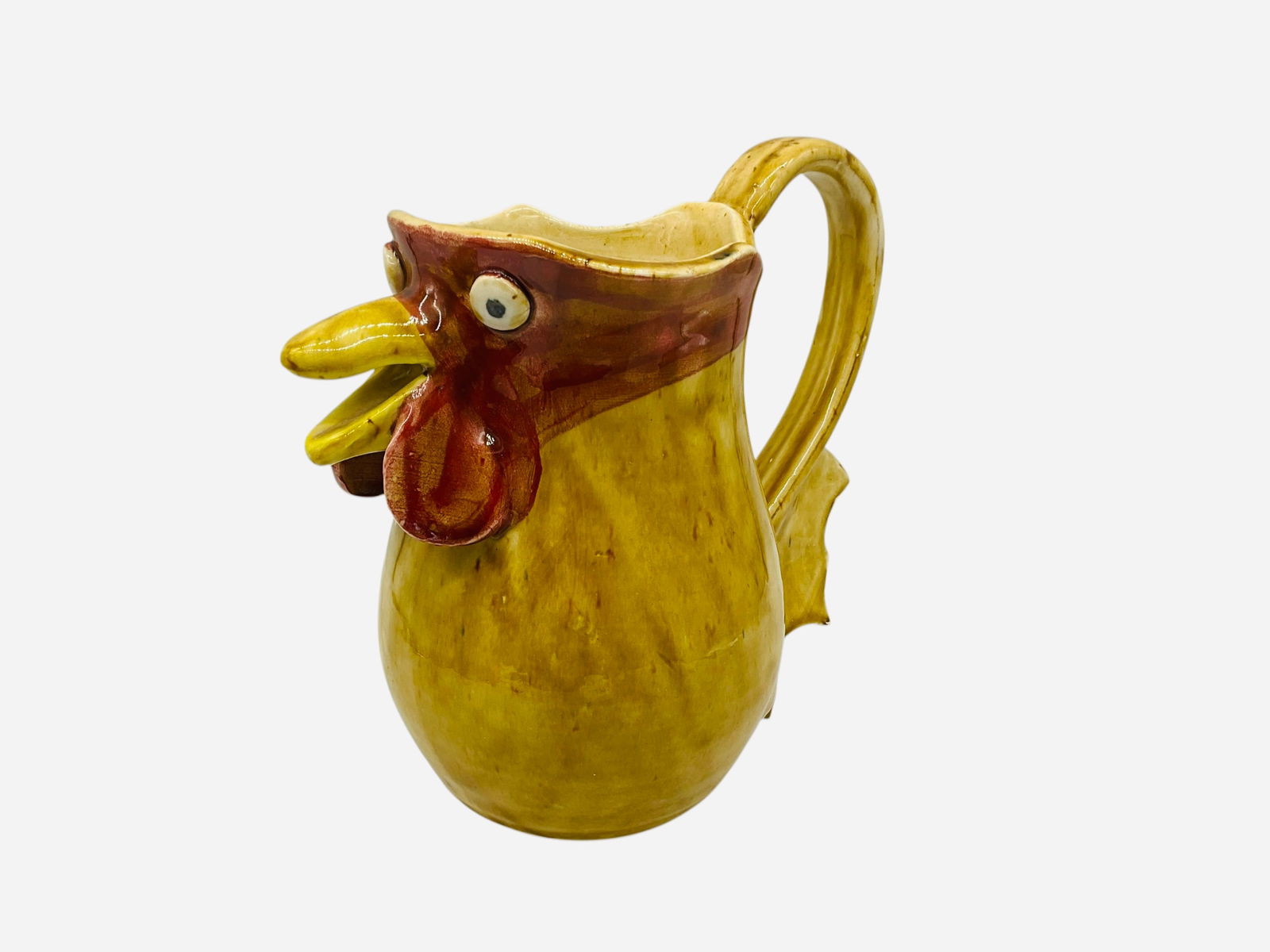 Steve Turpin Rooster Pitcher: Mint condition. Signed and dated on bottom. Measures 8"H x 8.5"L x 5"W.