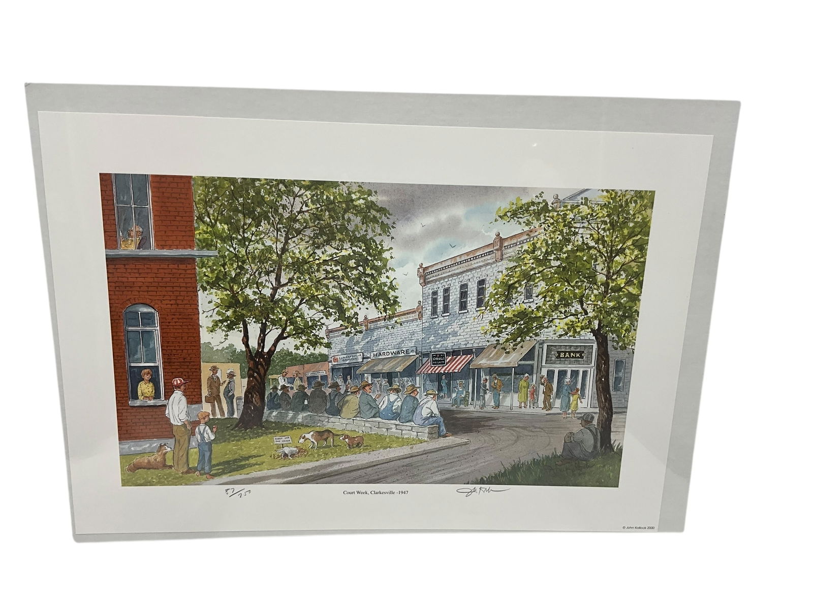 John Kollock Print - Court Week Clarkesville 1947 (1 of 2)