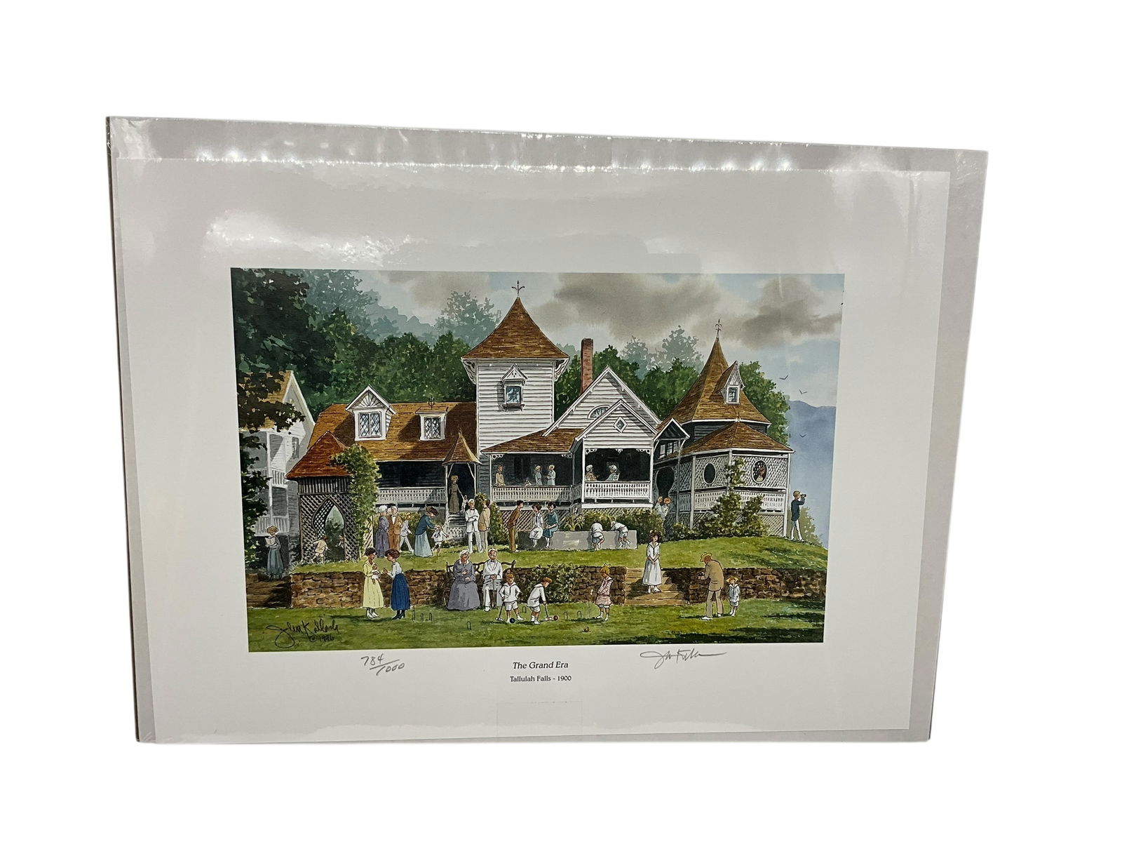 Two John Kollock Prints - Tallulah Falls 1856 & 1900 (1 of 2)