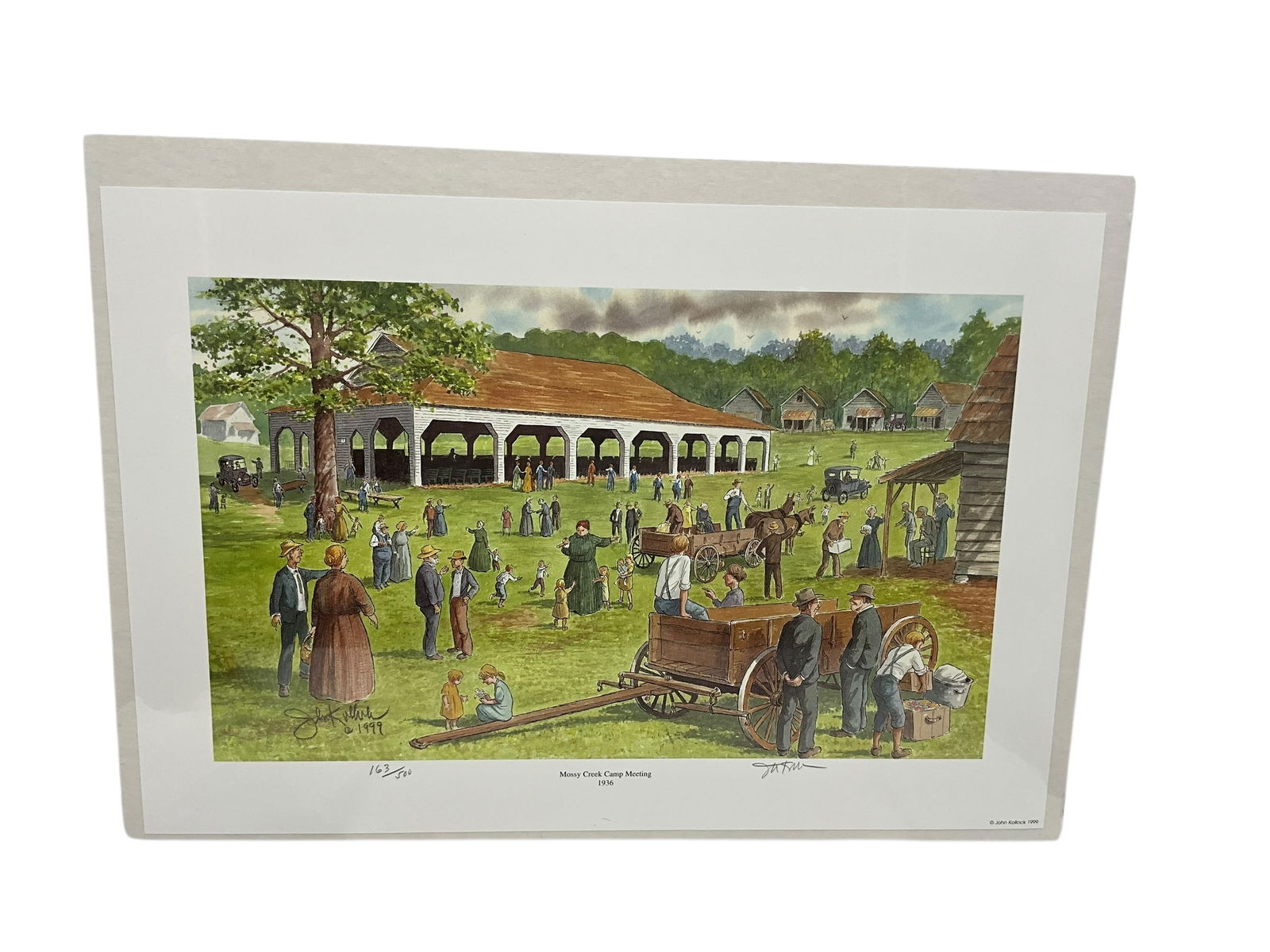 John Kollock Print - Mossy Creek Camp Meeting 1936 (1 of 2)