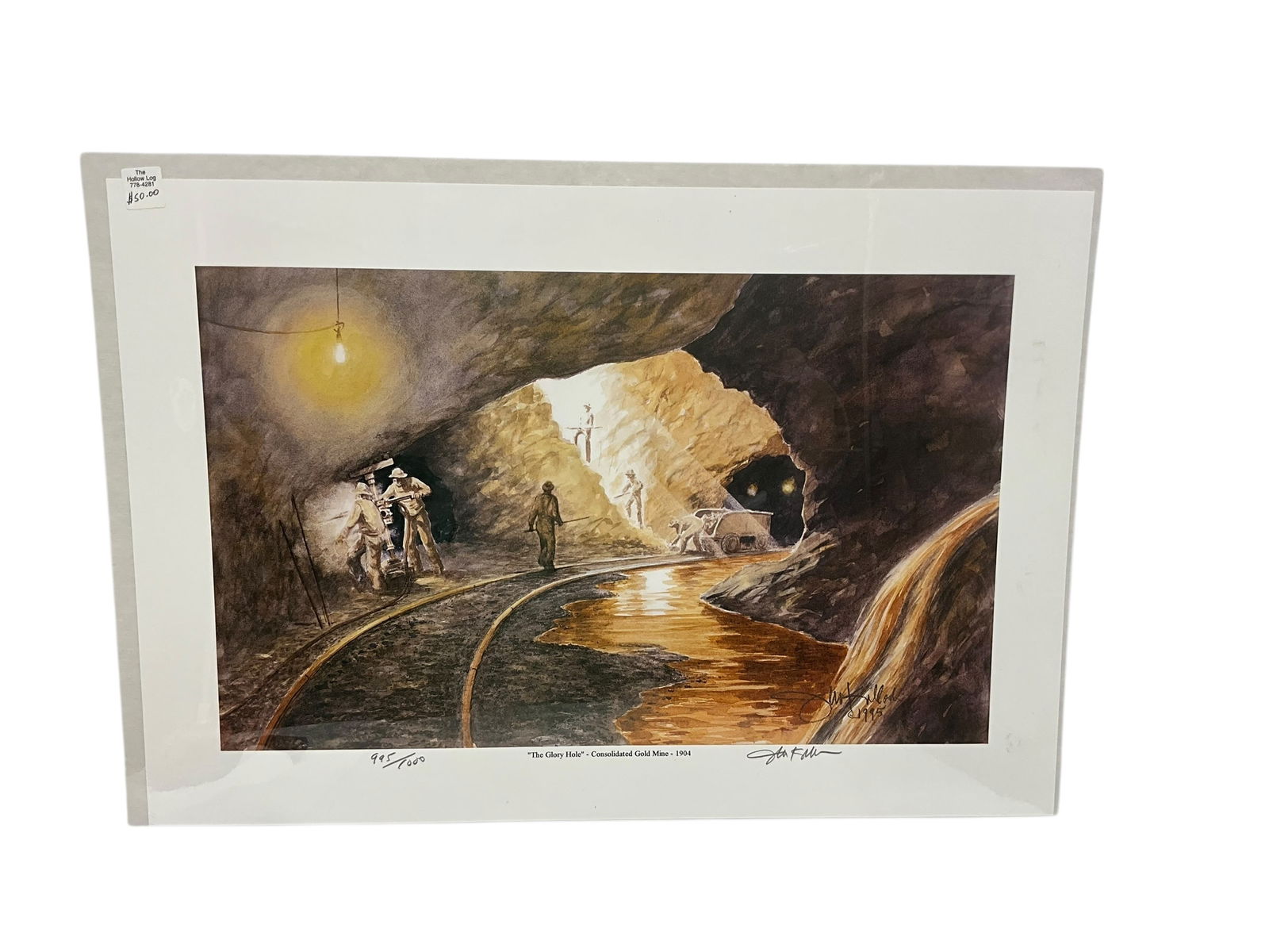 John Kollock Print - The Glory Hole Gold Mine 1904 (1 of 2)