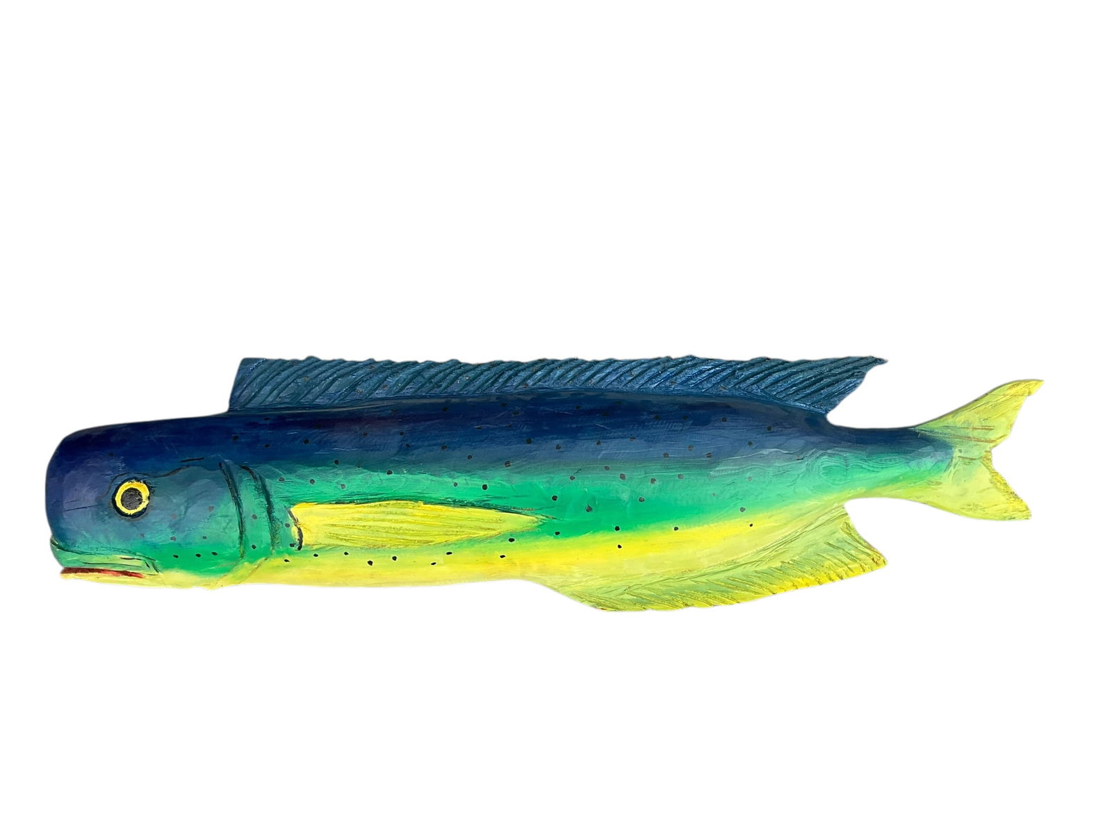 Large Joe Elmore Wood Folk Art Fish (1 of 5)