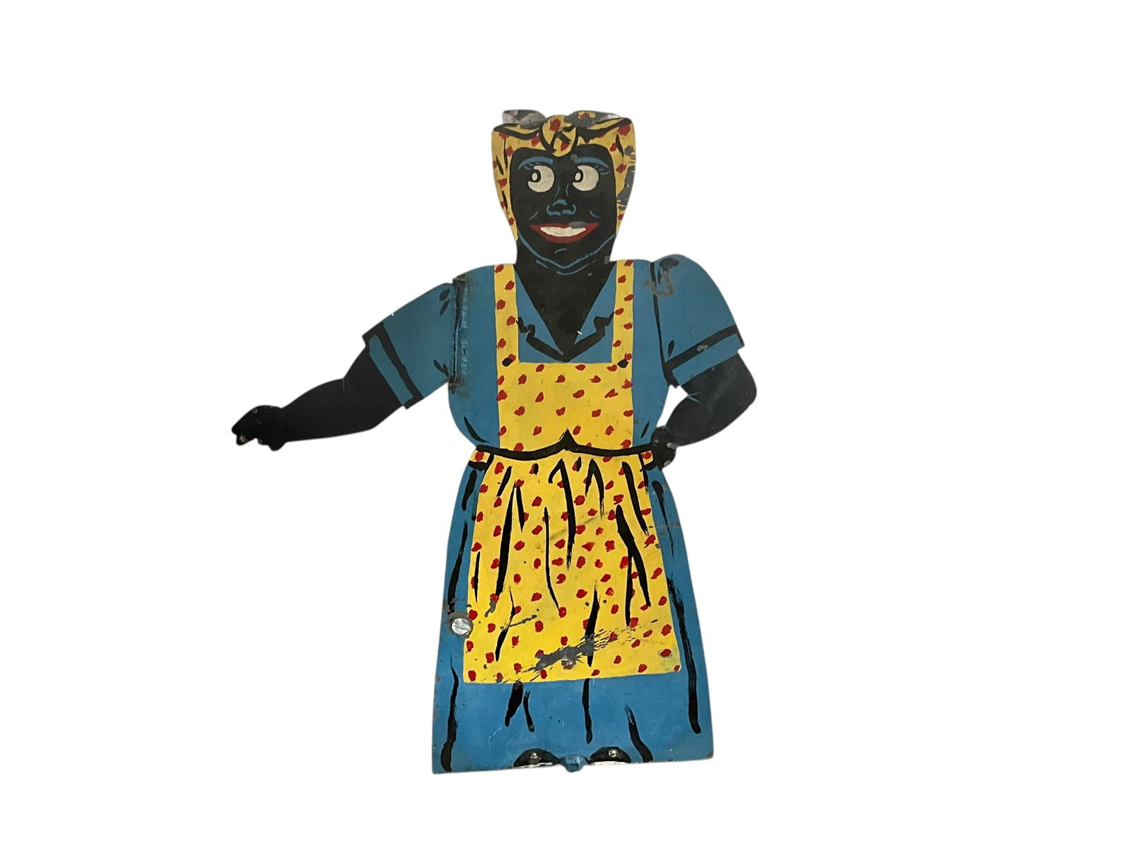 Black Americana Metal Mammy Cutout - Folding Arm (1 of 4)