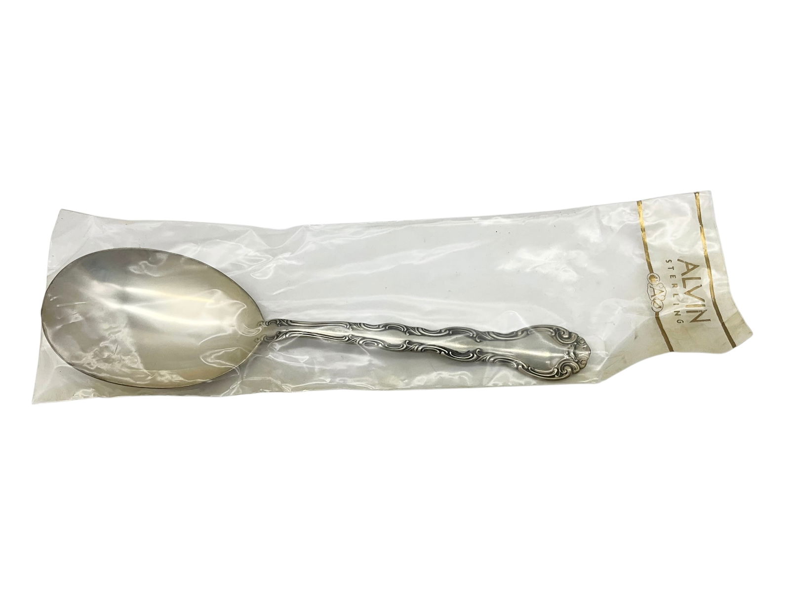 New Alvin Sterling Silver French Scroll Serving Spoon (1 of 5)