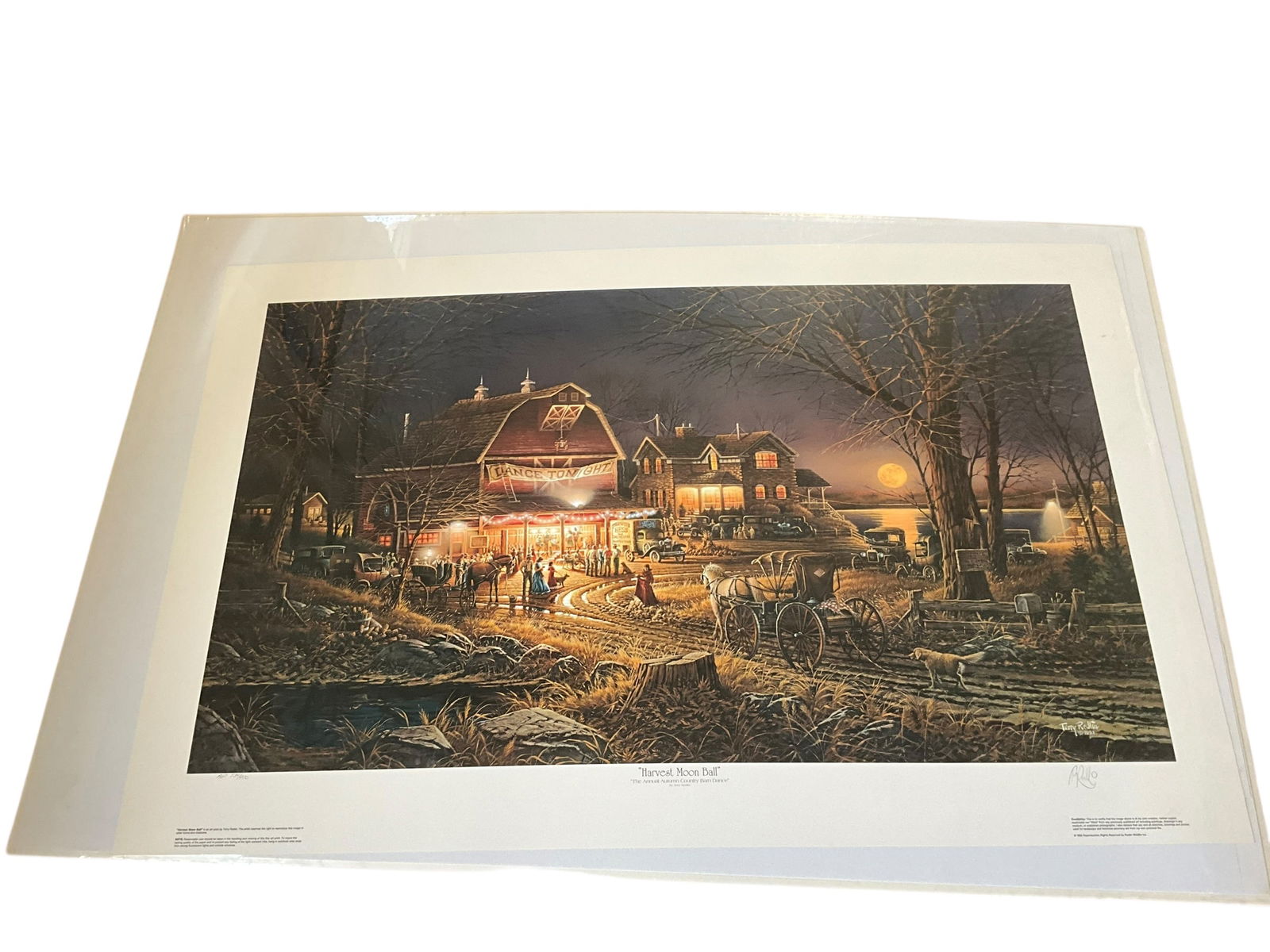 Terry Redlin Artist Proof 'Harvest Moon Ball' Print (1 of 4)
