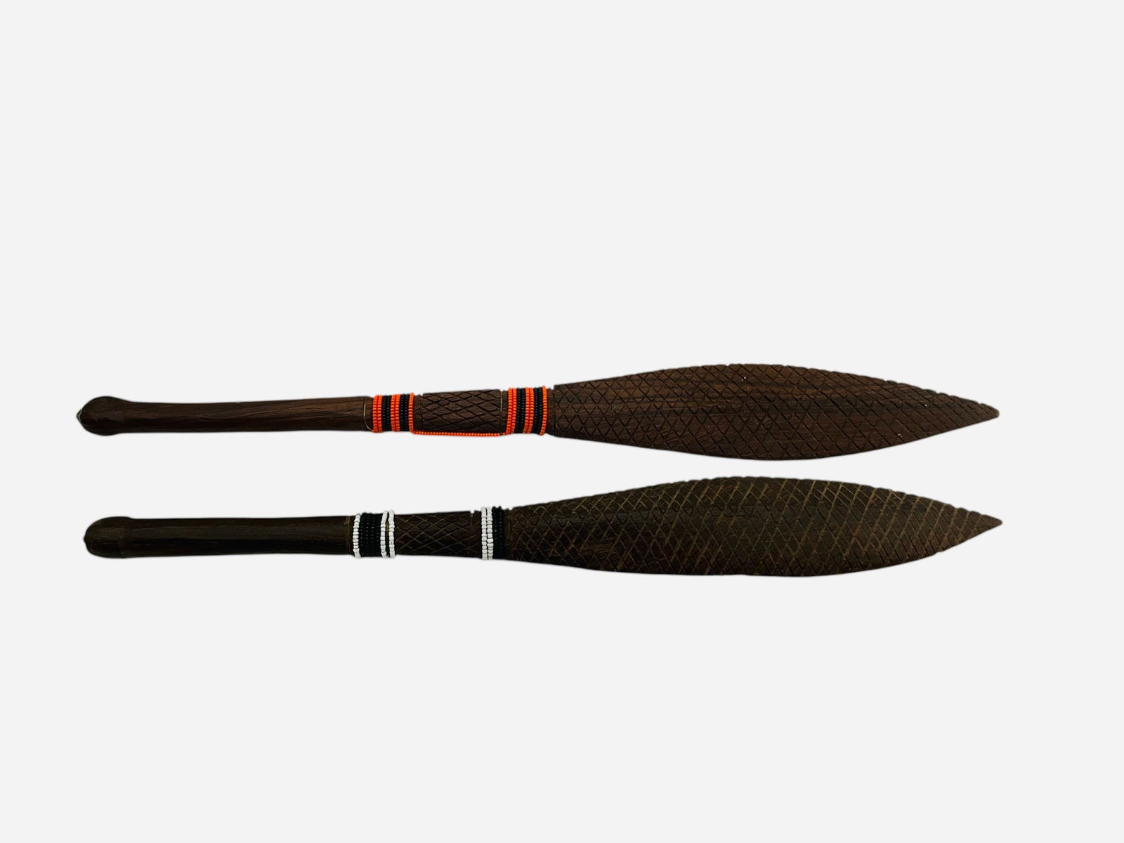 Pair African Ceremonial Spears (1 of 6)