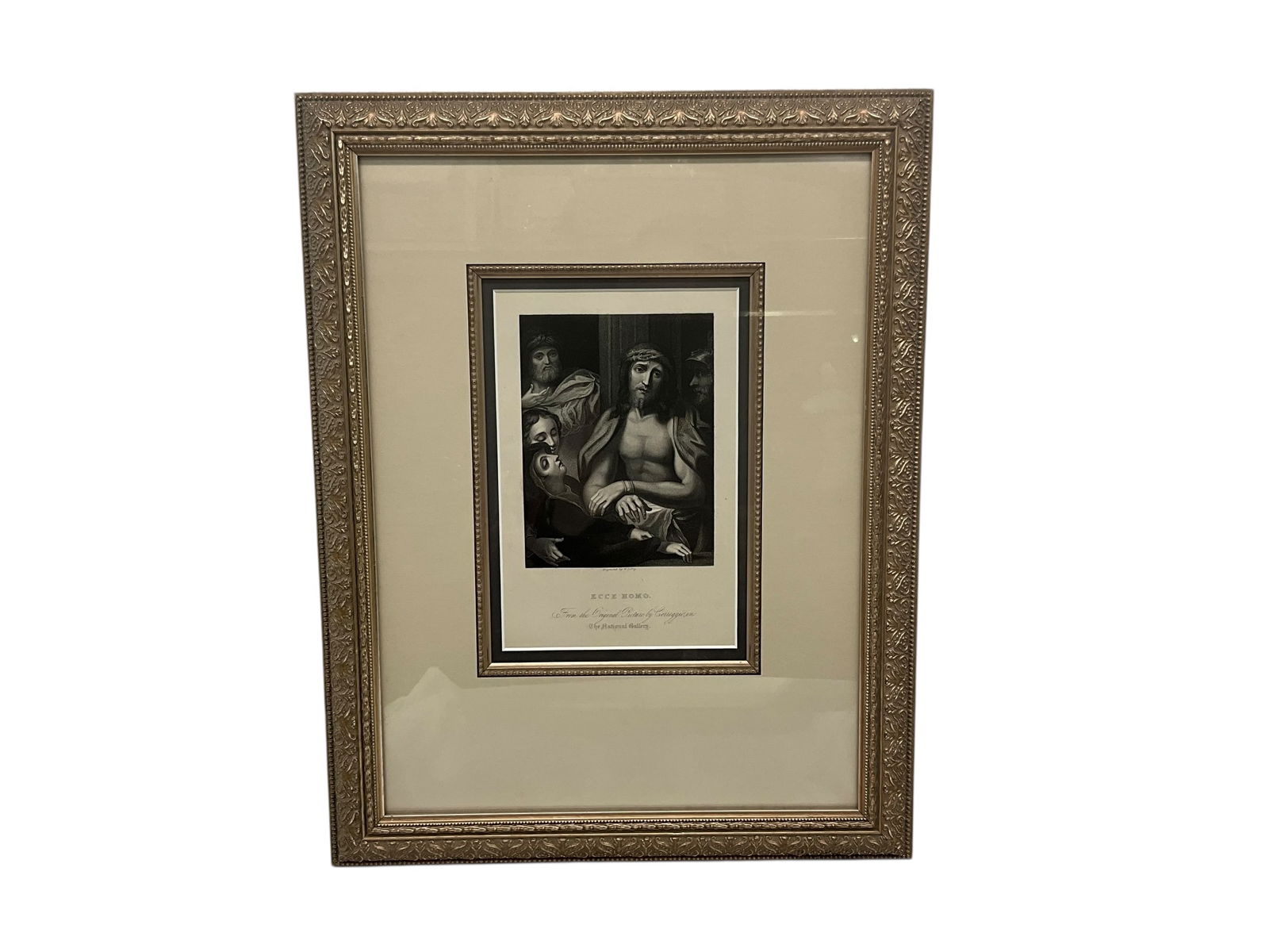Framed W.T. Fry 'Ecce Homo' Engraving Print (1 of 4)