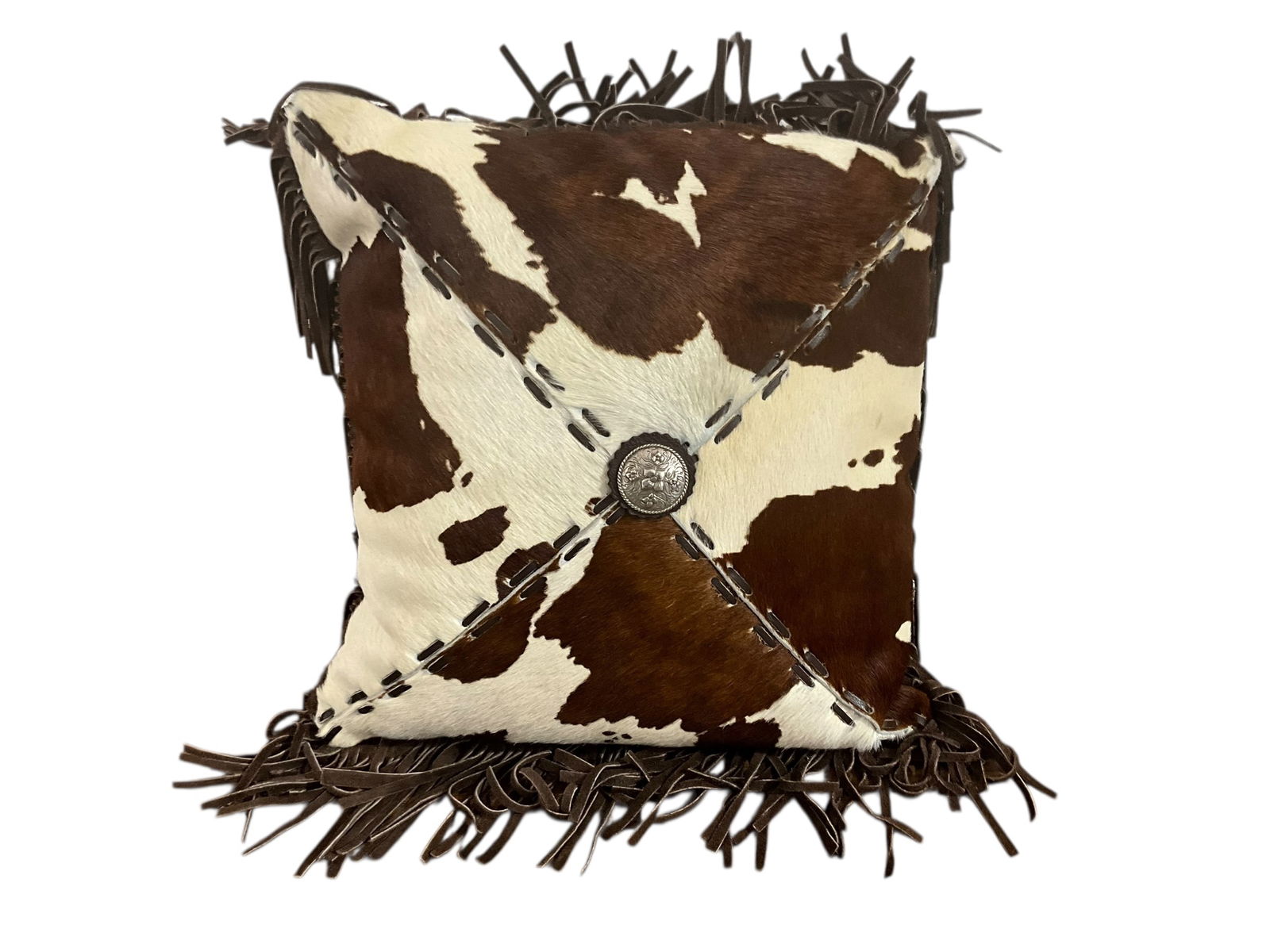 American West Home Cow Hide & Suede Pillow (1 of 5)