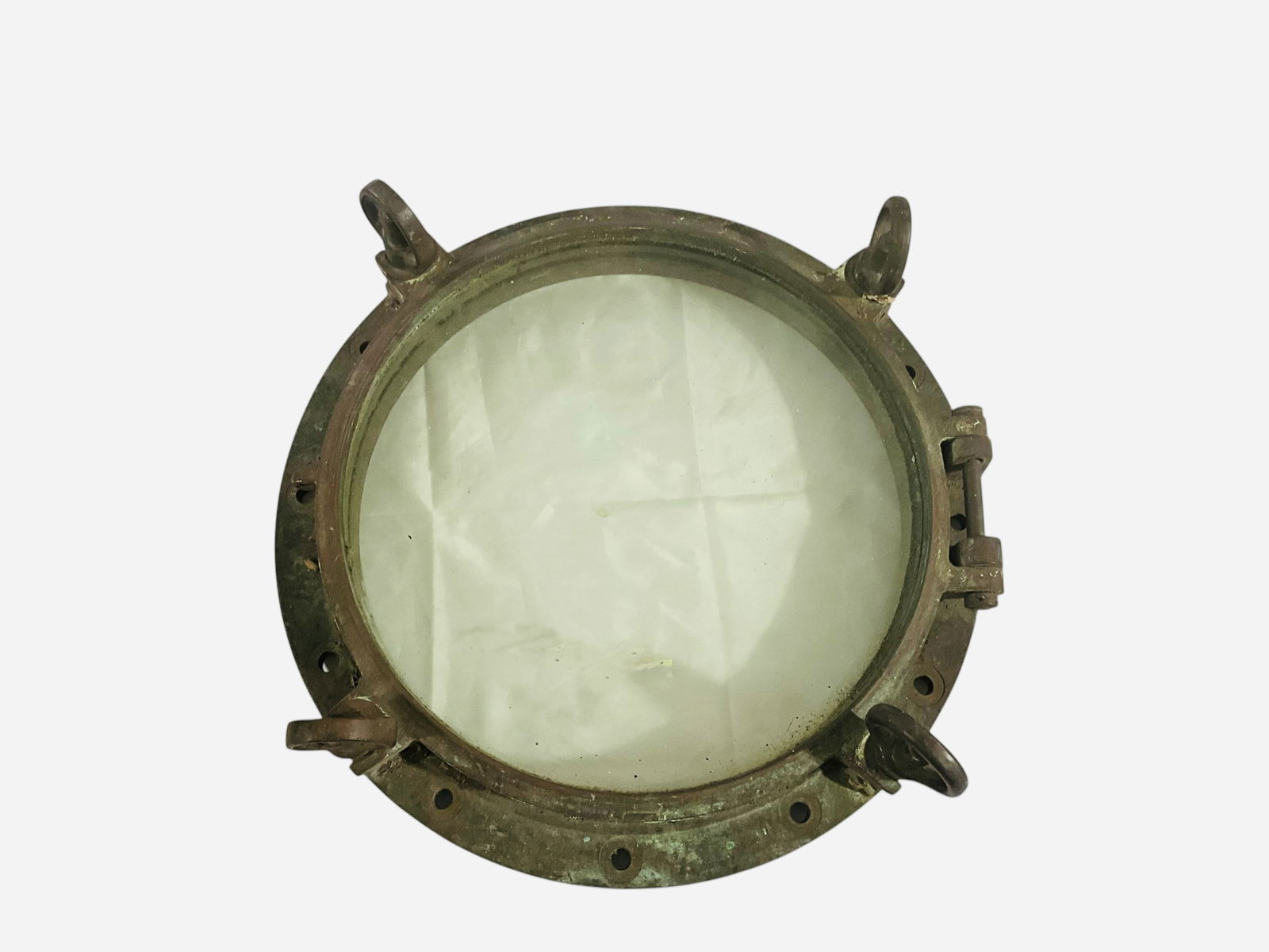 Heavy Brass Ship Porthole Window (1 of 2)