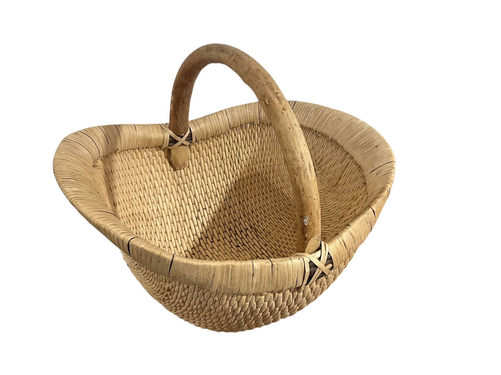 Large Hand Woven Gathering Basket (1 of 4)