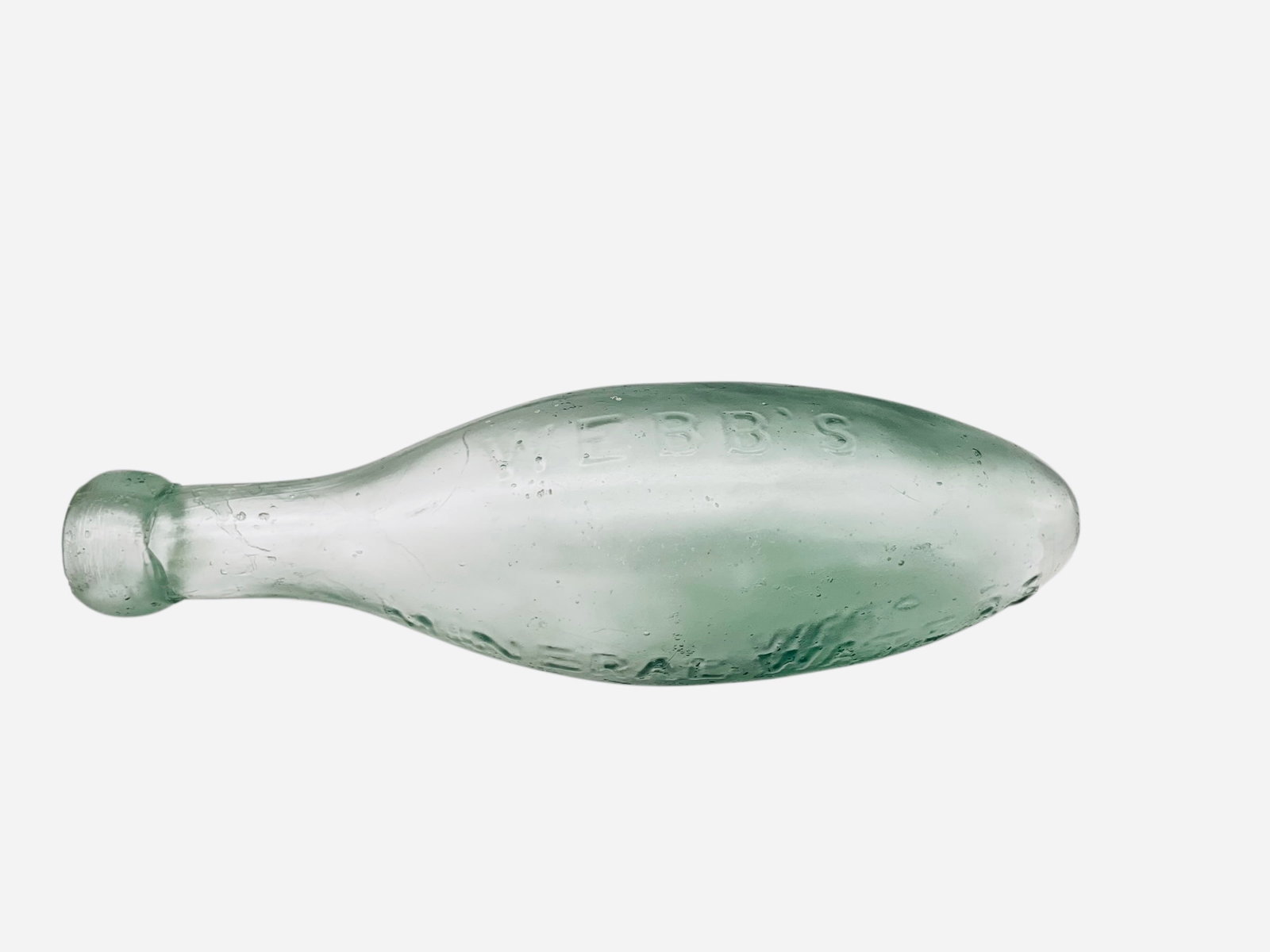 Antique Torpedo Bottle - Webb's Mineral Water London (1 of 6)