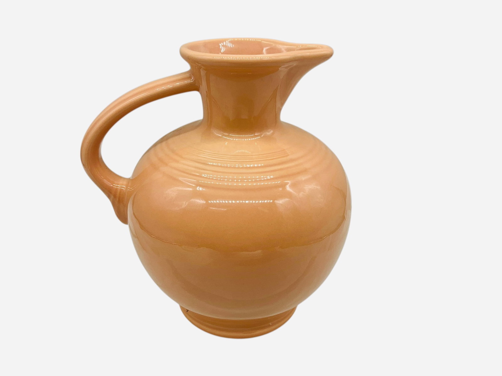 Retired Fiesta Ware Apricot Carafe Pitcher (1 of 3)