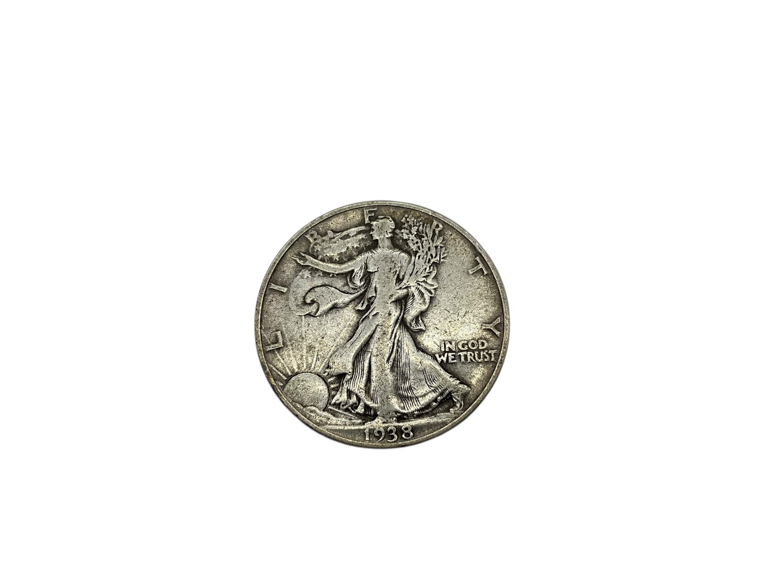 1938 Silver Walking Liberty Half Dollar (1 of 2)