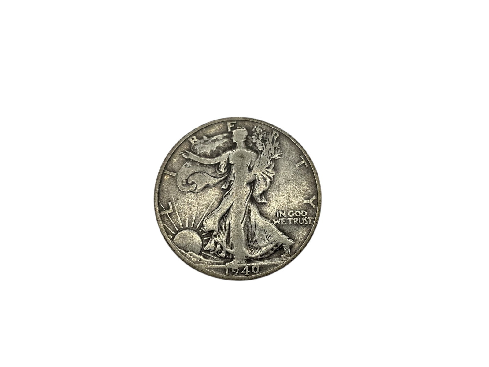 1940-S Silver Walking Liberty Half Dollar (1 of 2)