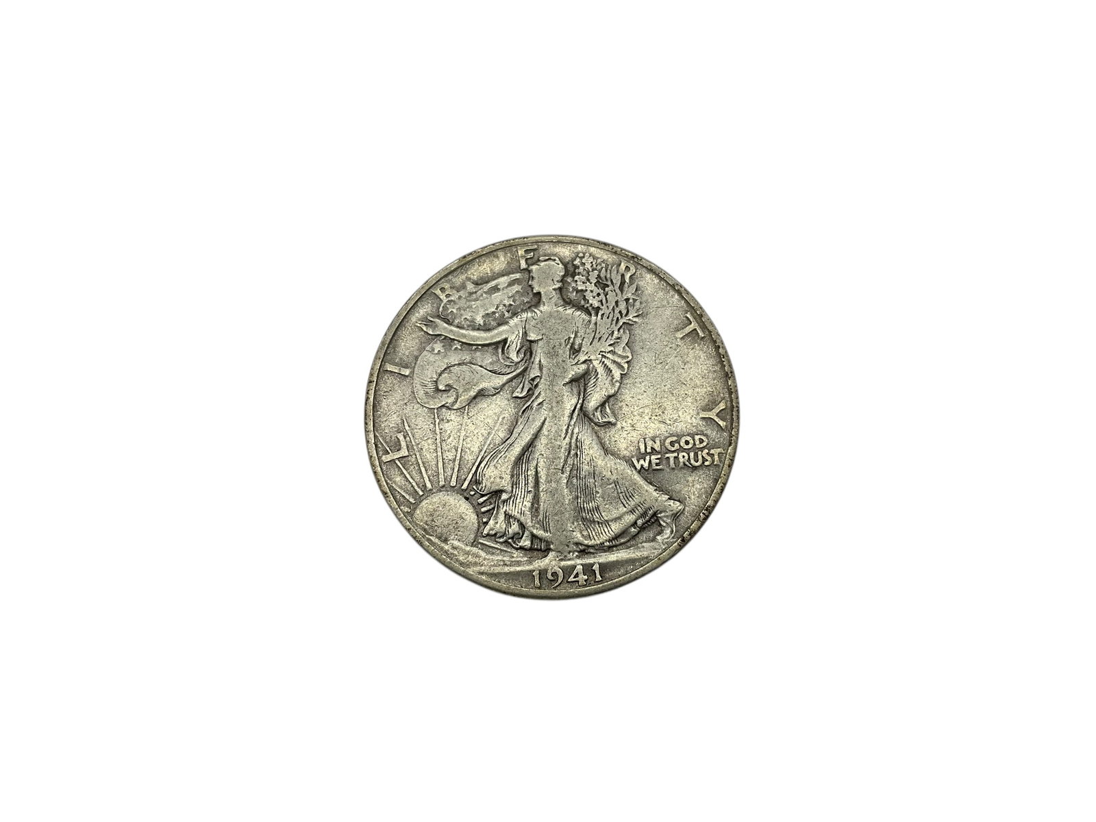1941-D Silver Walking Liberty Half Dollar (1 of 2)