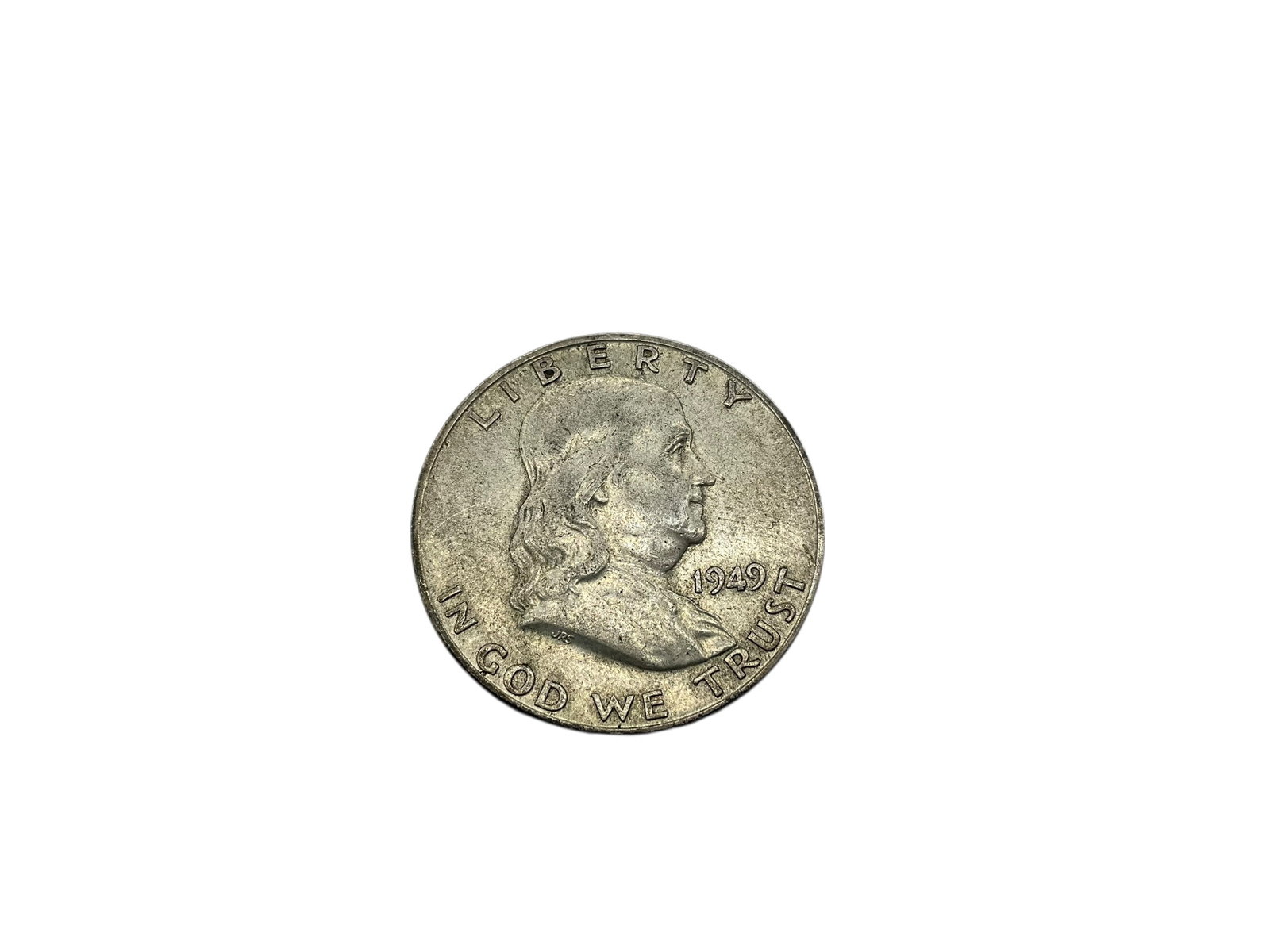 1949 USA Franklin Silver Half Dollar (1 of 2)