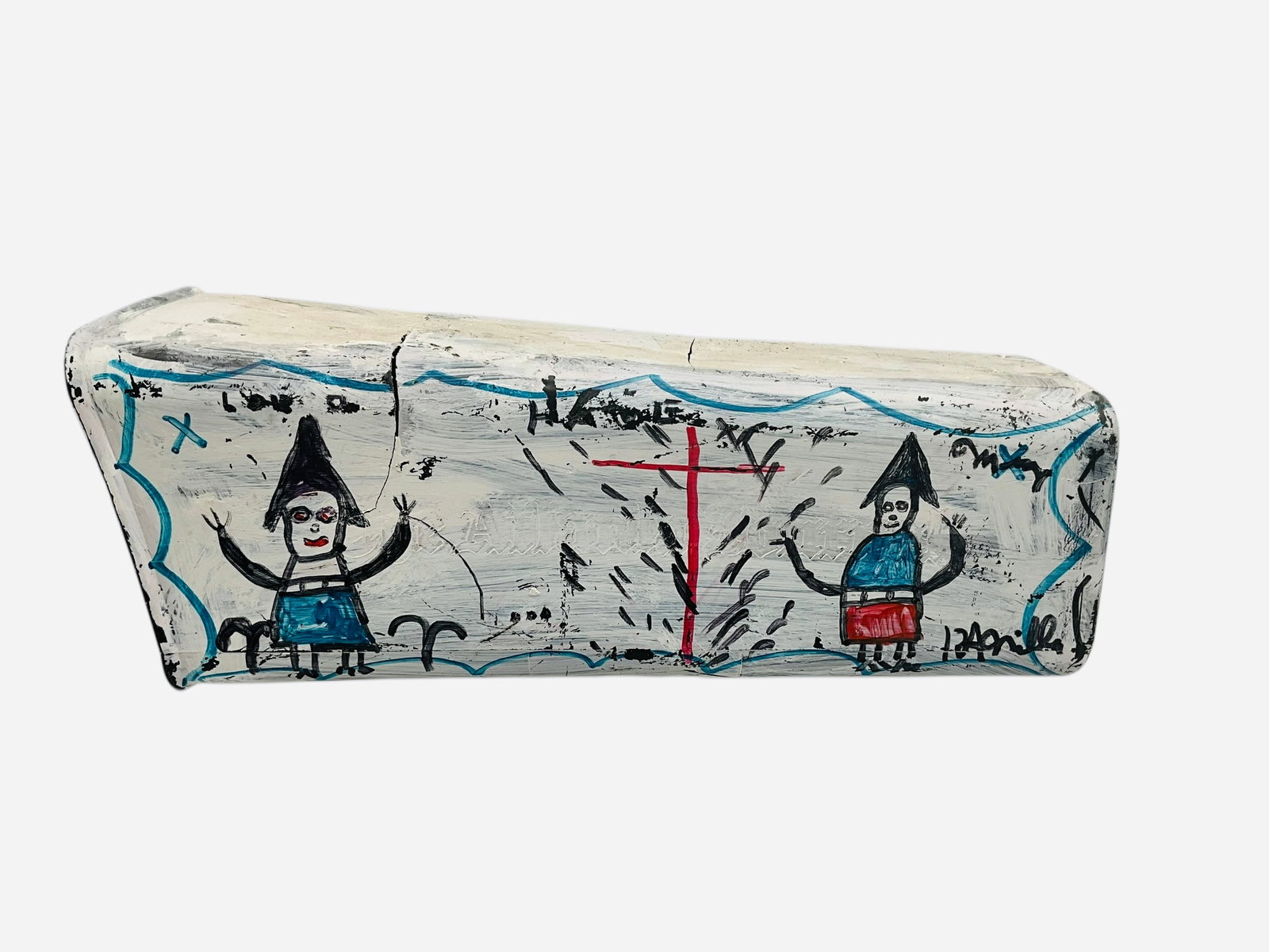 R.A. Miller Folk Art Painting “Scorpion Woman” Lord Love You On Mailbox (1 of 5)