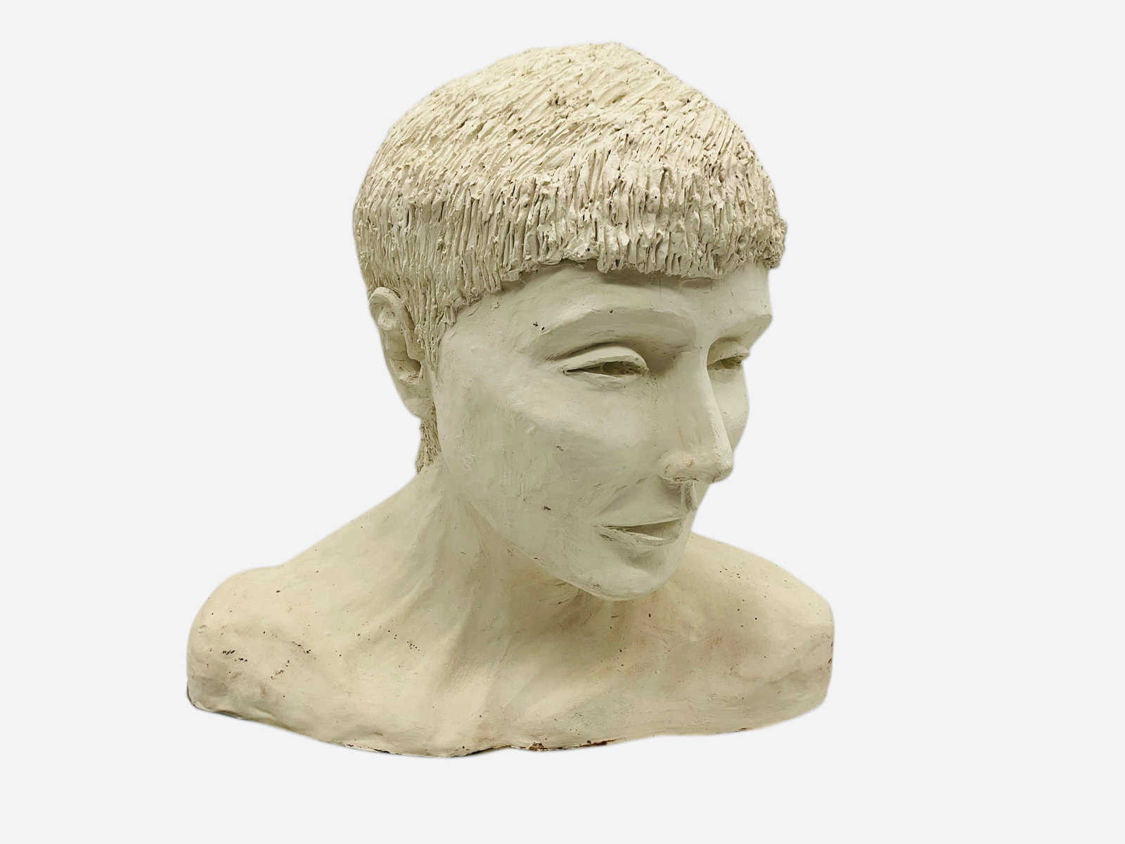 Large Art Pottery Sculpture Signed MG (1 of 2)