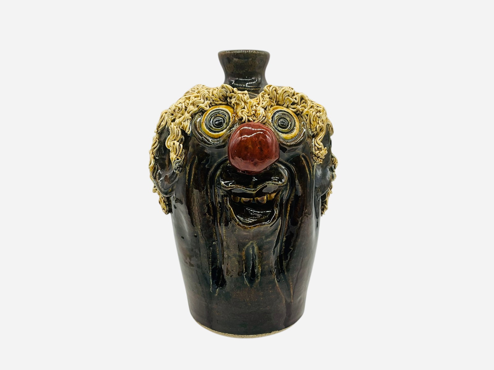 Steve Turpin Clown Face Jug 2004 (1 of 3)