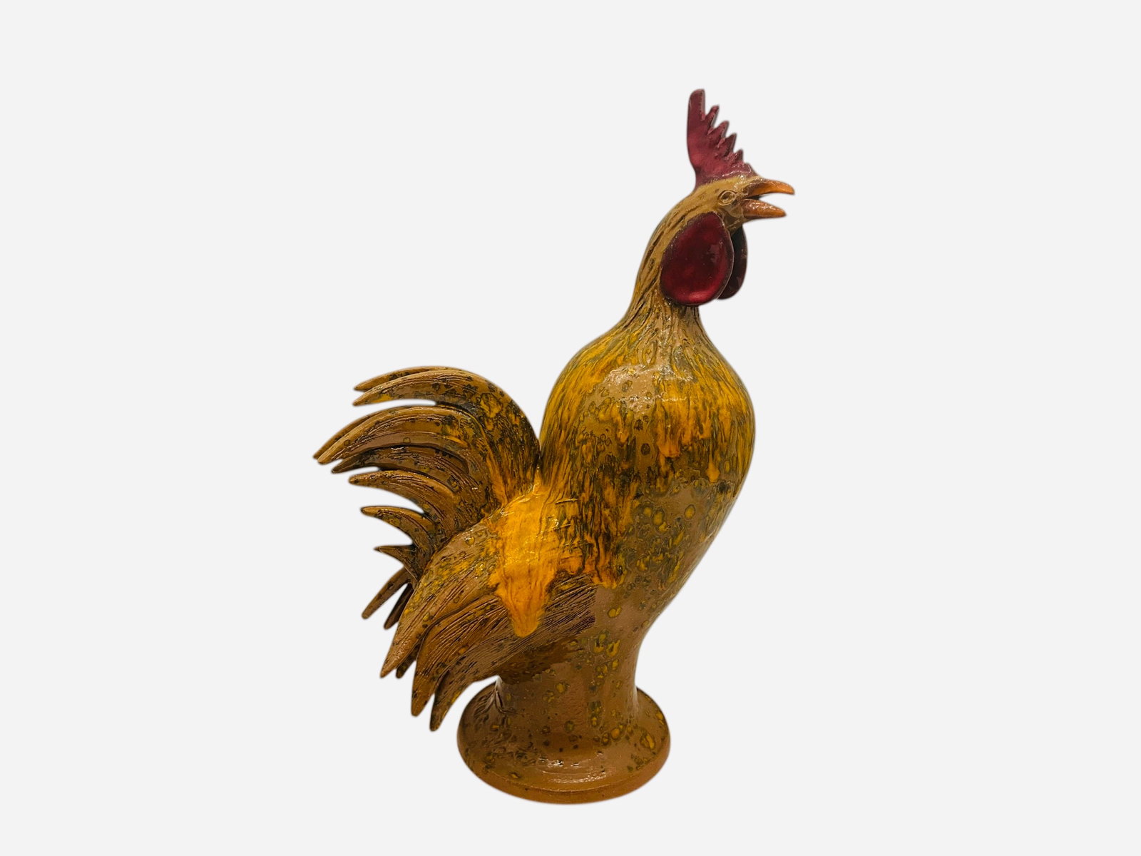 Awesome Unique Color Charlie West Rooster: Mint condition. 14 inches tall